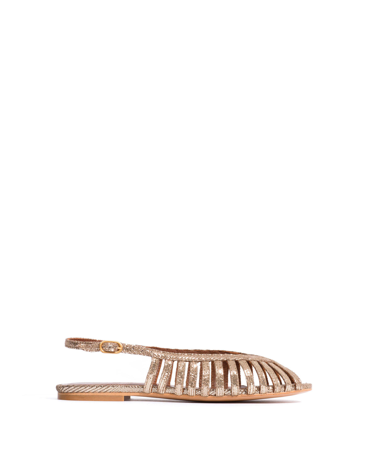Carminho 10 Lizard metallic goat Vintage champagne