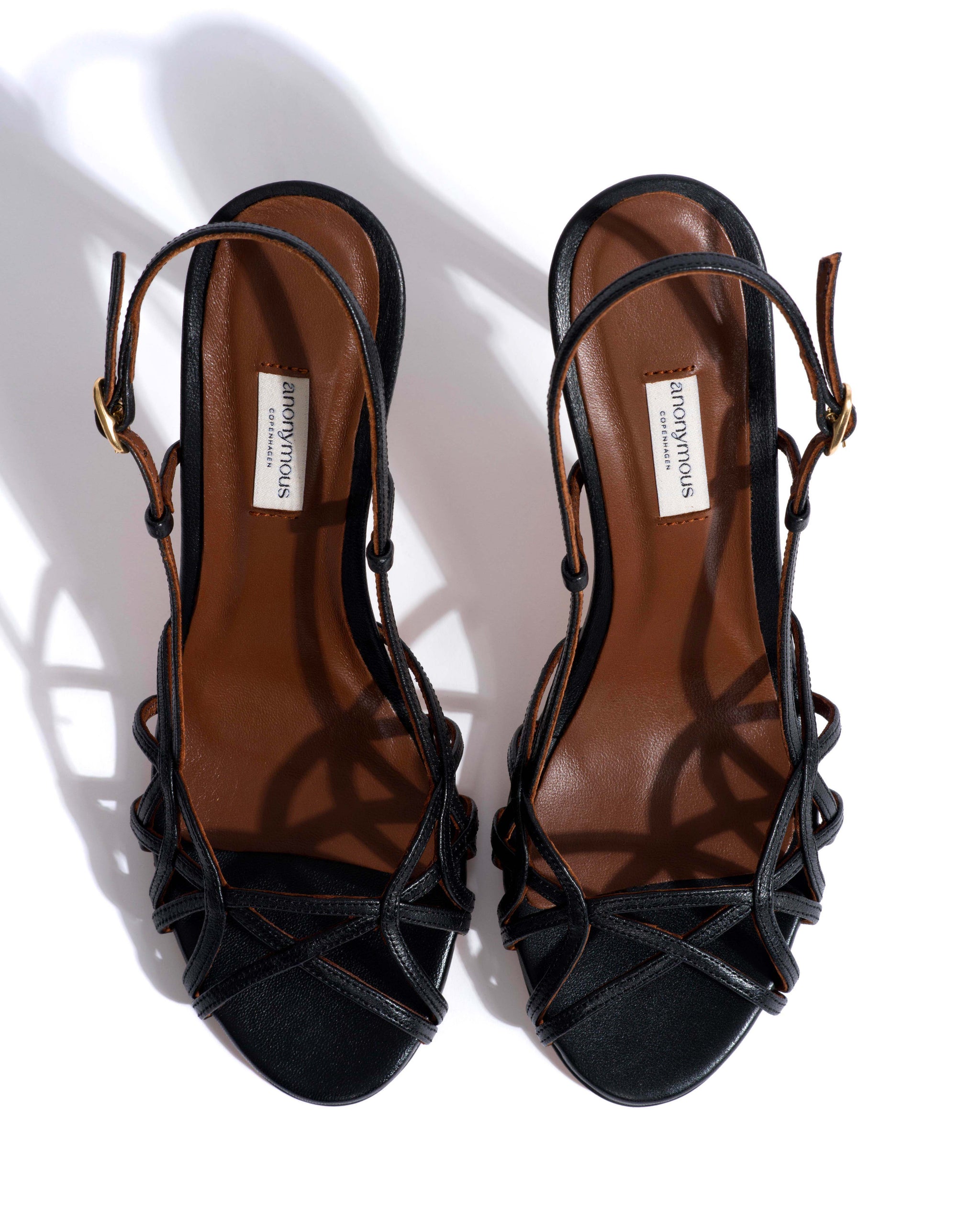 Scarlett 100 Shiny lamb Black - Anonymous Copenhagen Heels