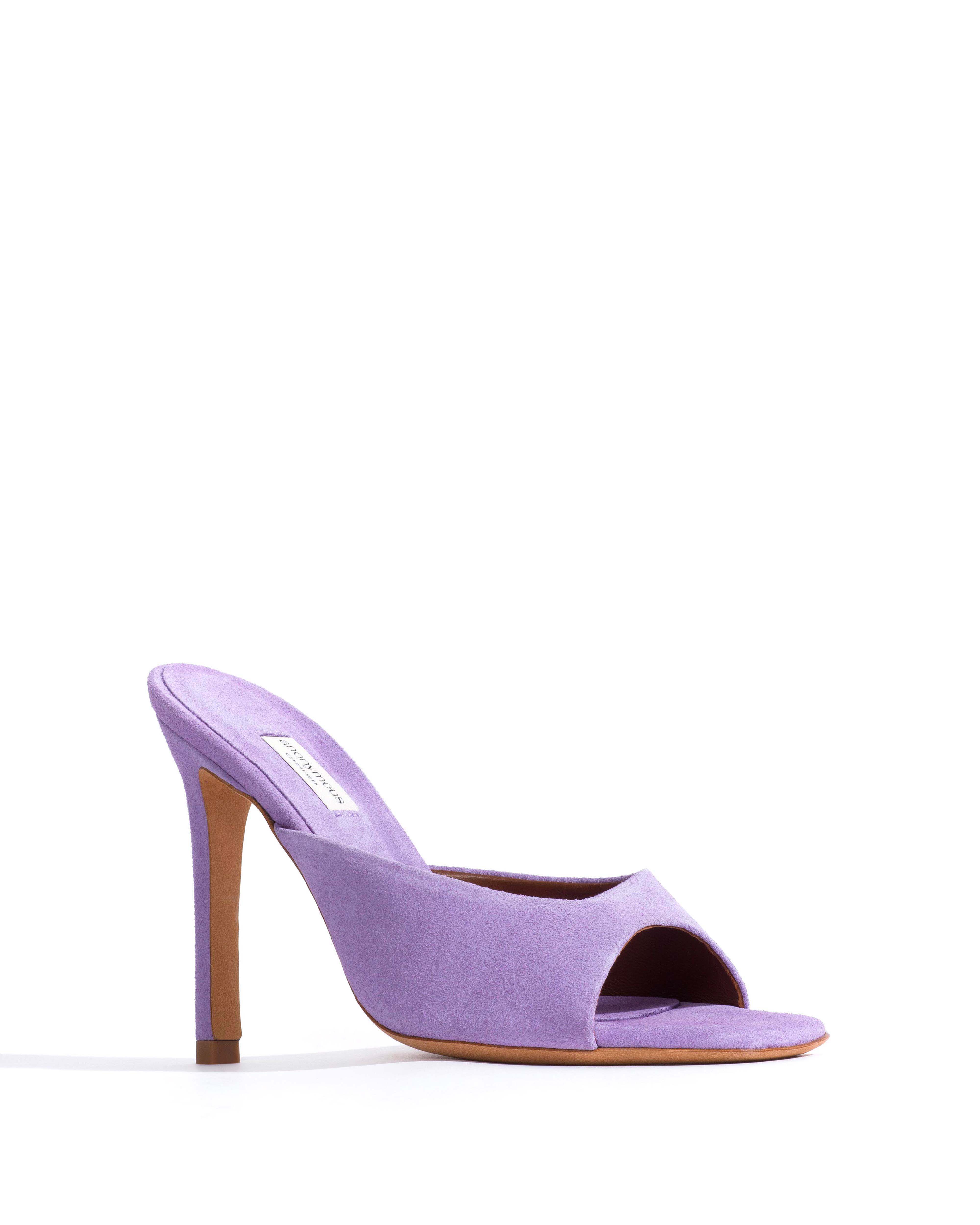 Mazy 100 Calf suede Lavender ice