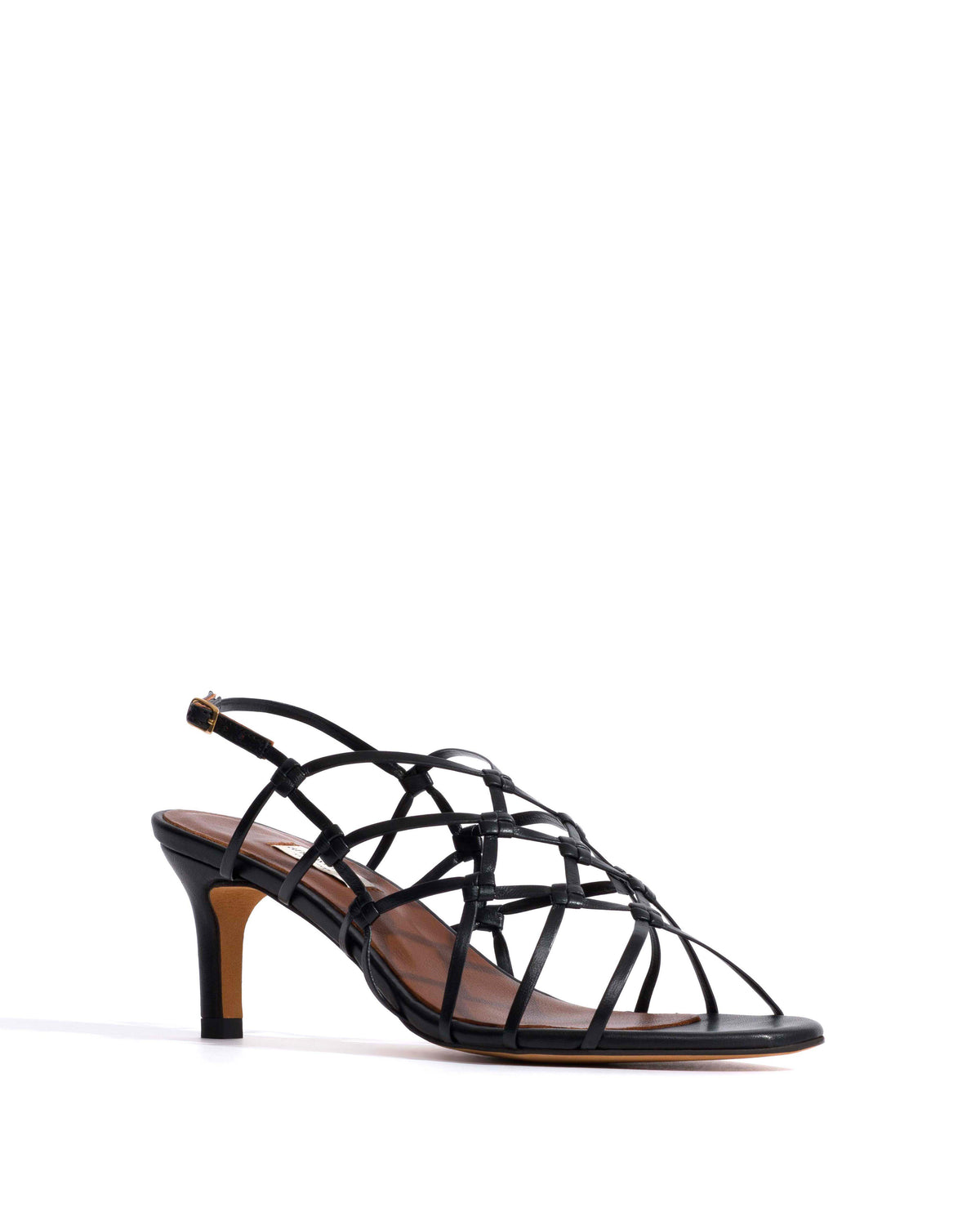 Conie 55 hand-braided Hand-braided leather Black