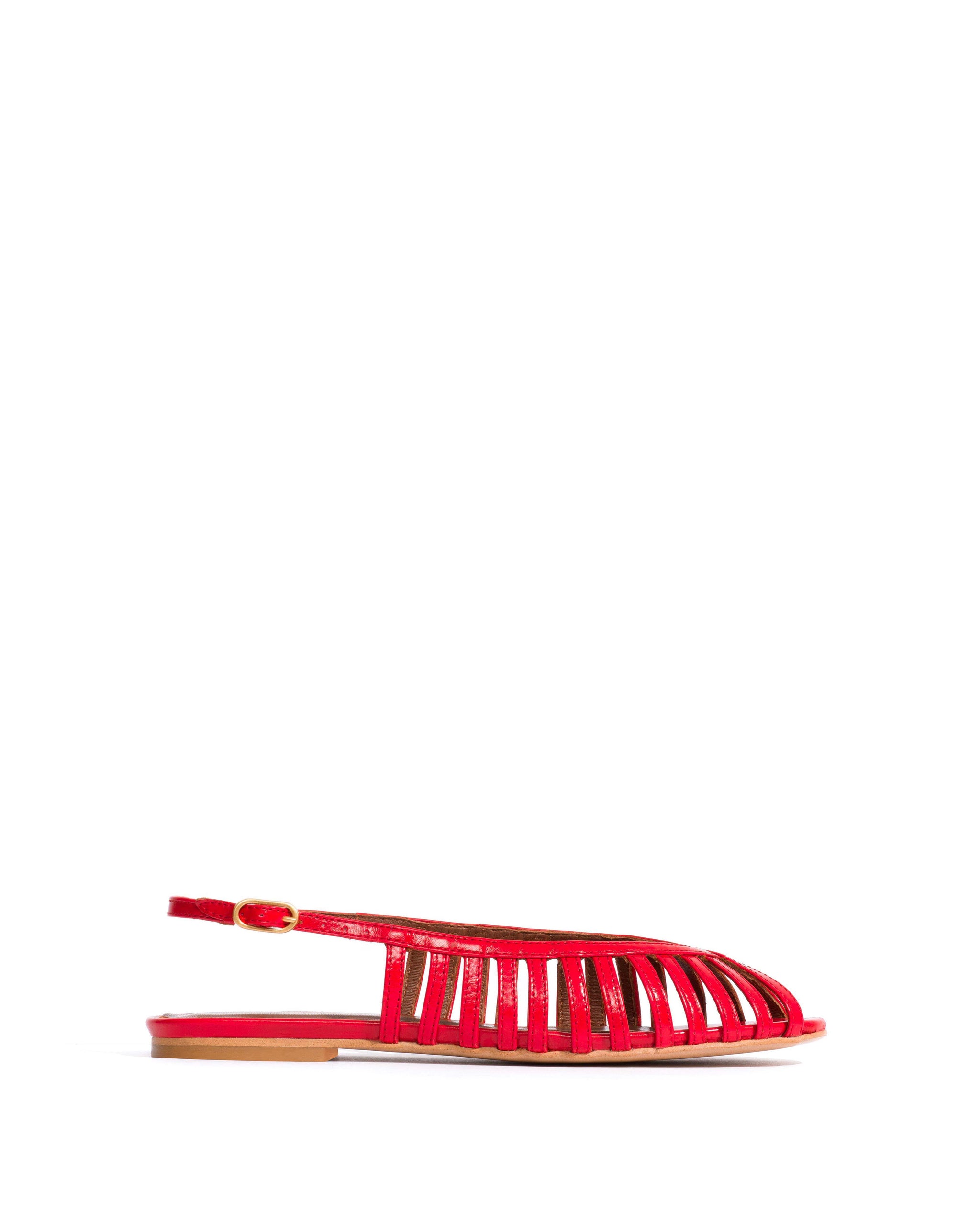 Carminho 10 Crinkled polished goat Scarlet - Anonymous Copenhagen Flat sandals