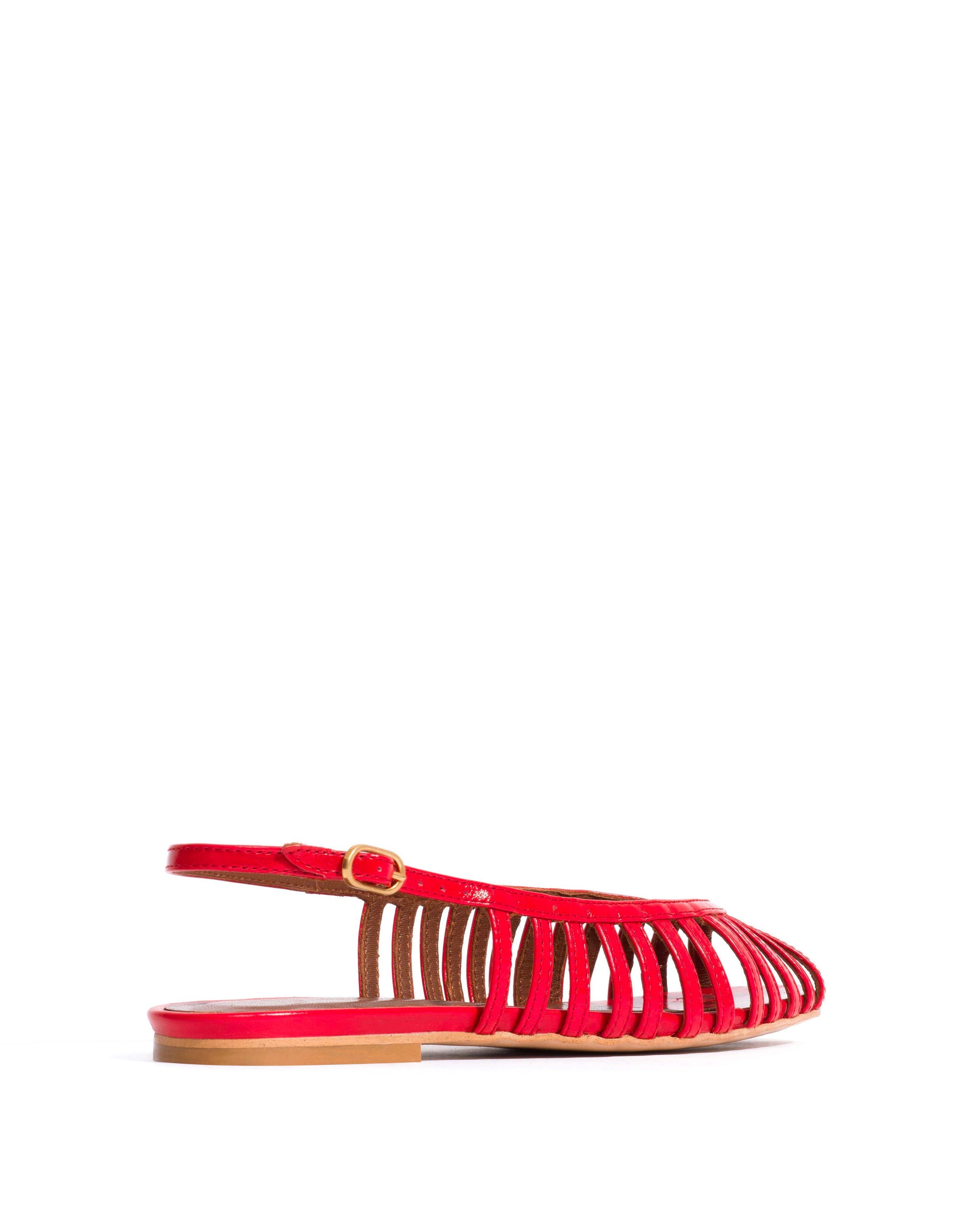 Carminho 10 Crinkled polished goat Scarlet - Anonymous Copenhagen Flat sandals