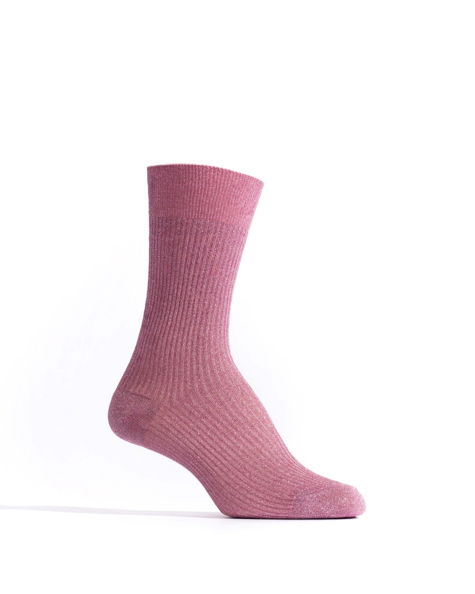 Noa glitter socks 52% nylon 48% polyester Burned rose