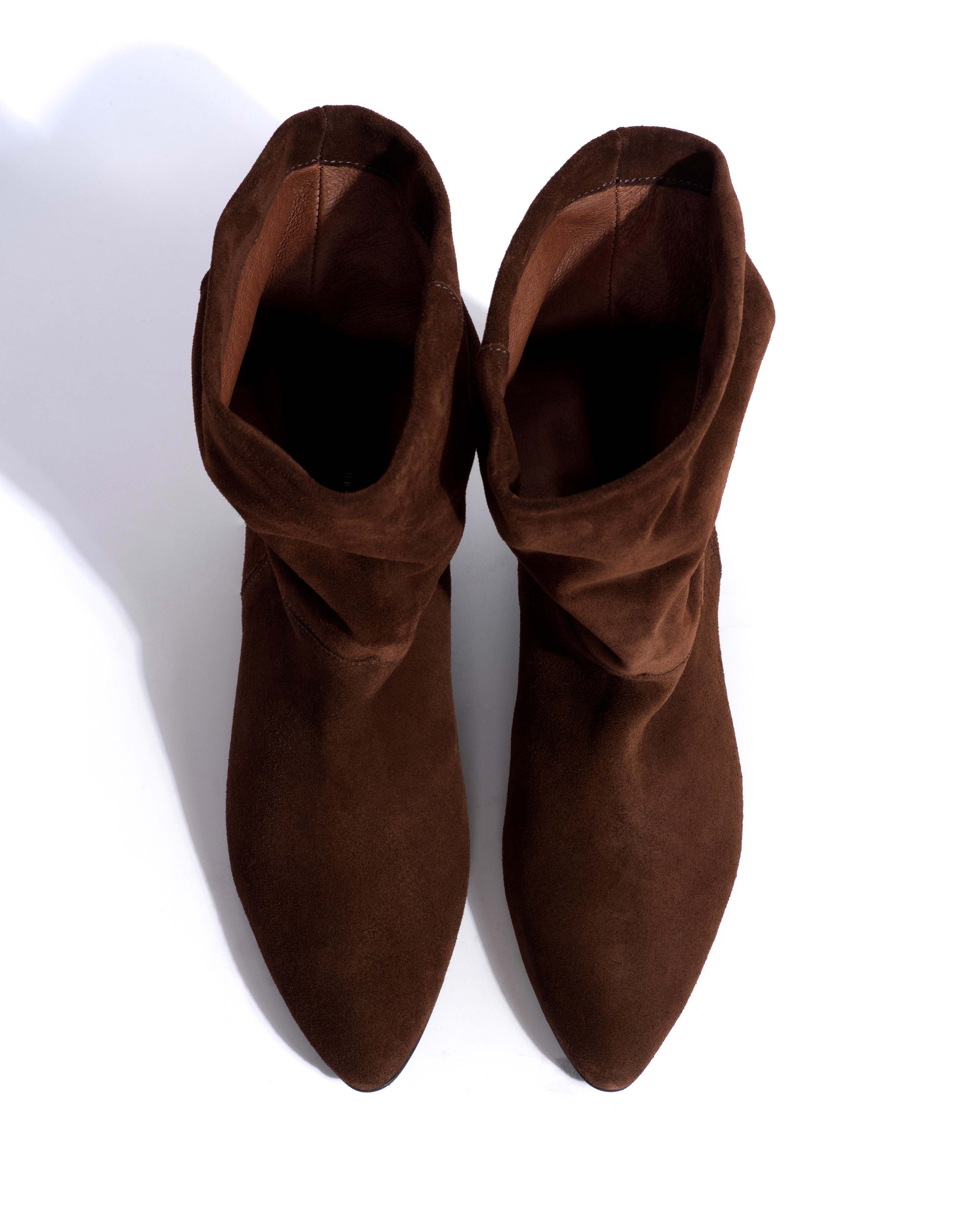Jassi 20 Calf suede & sleek leather Chocolate