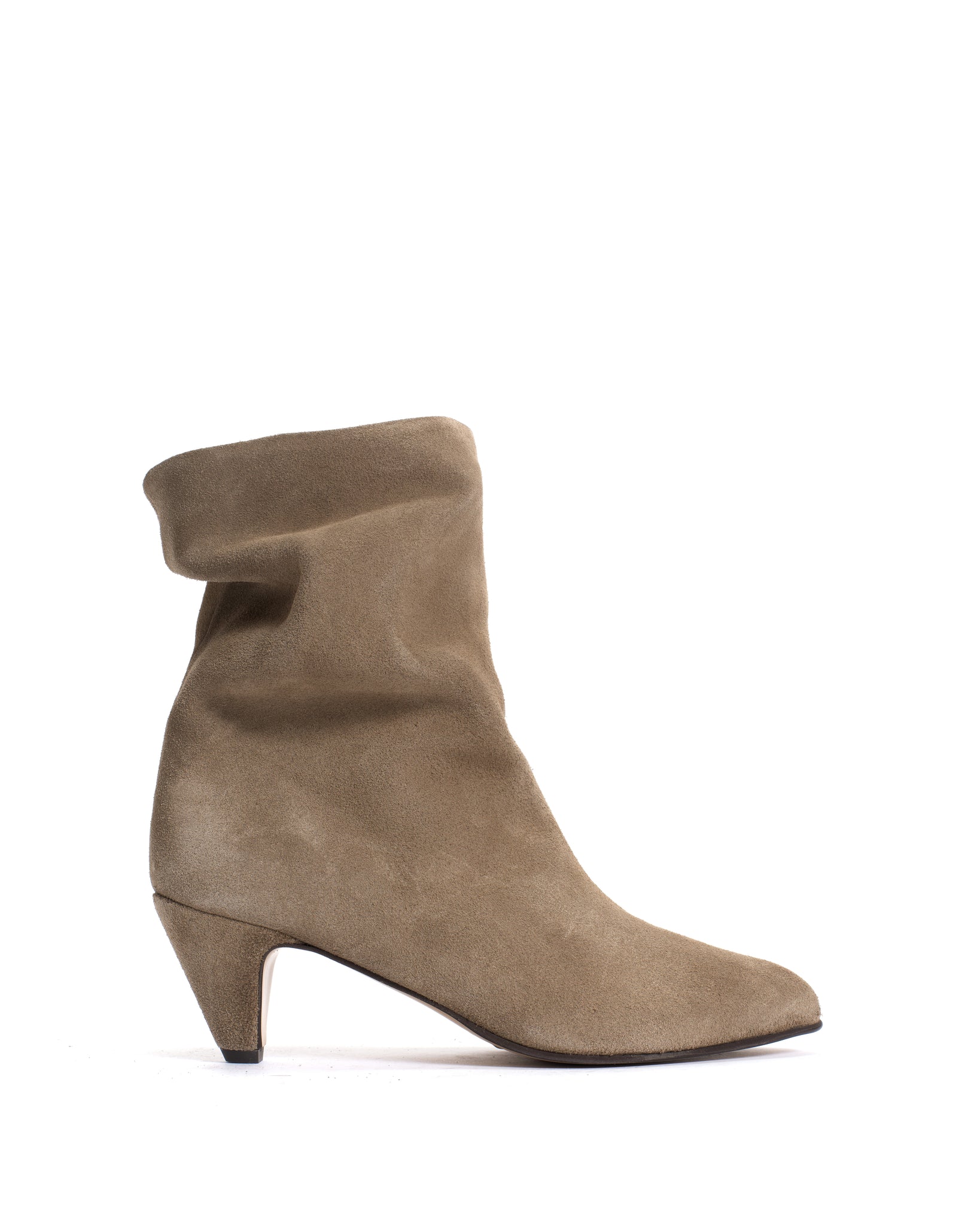 Vully 50 stiletto Calf suede Mushroom - Anonymous Copenhagen