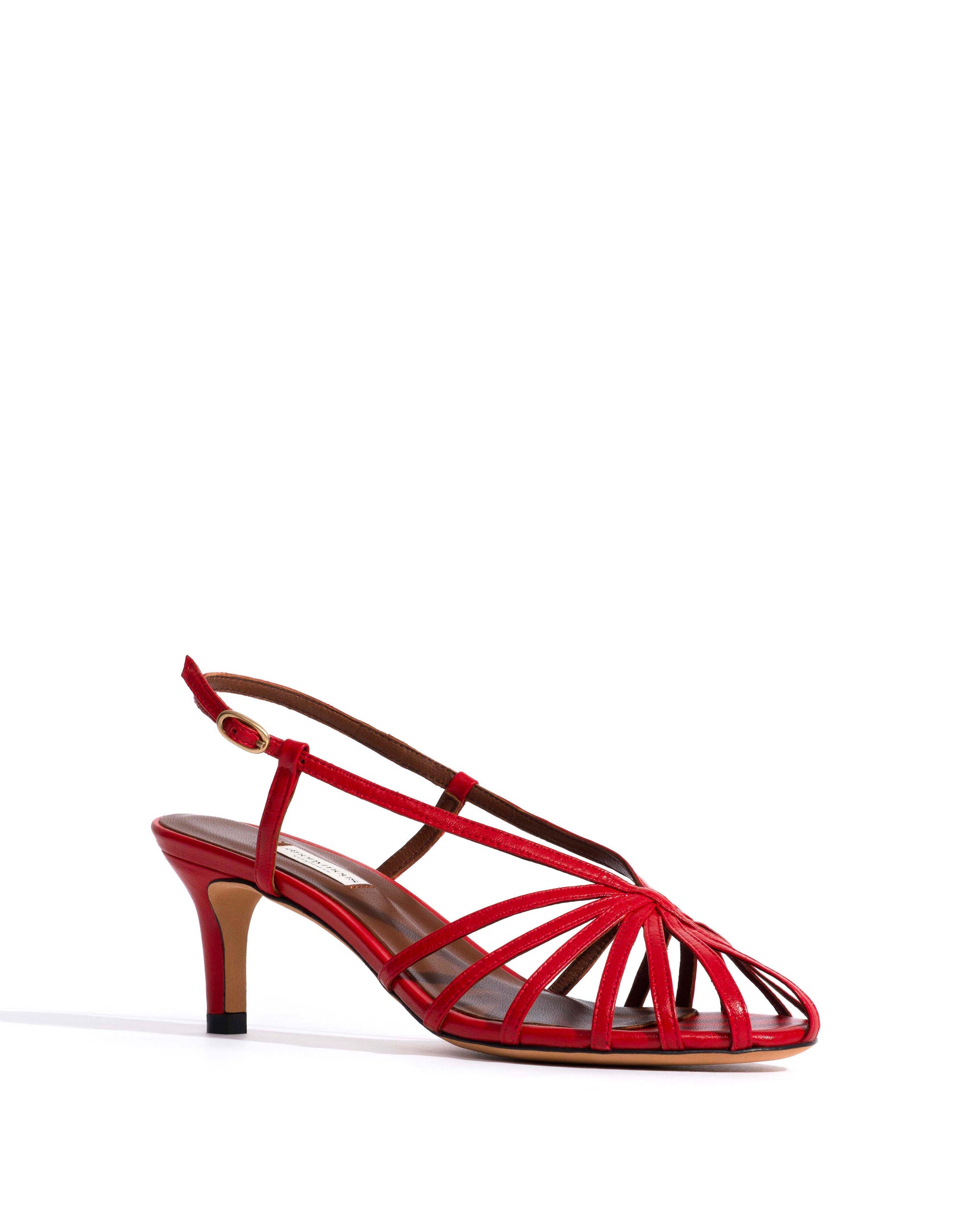 Candace 55 Shiny lamb Ruby red - Anonymous Copenhagen Heels
