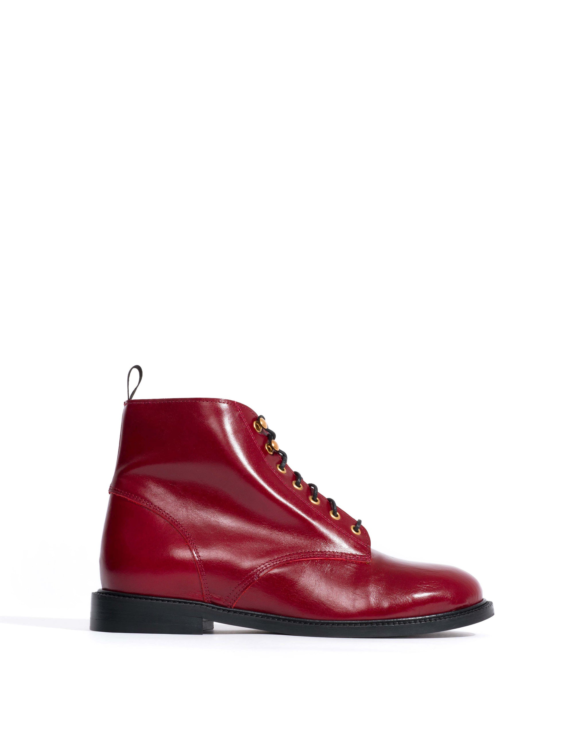 Valery Crinkled soft calf Pomegranate - Anonymous Copenhagen Ankle boots