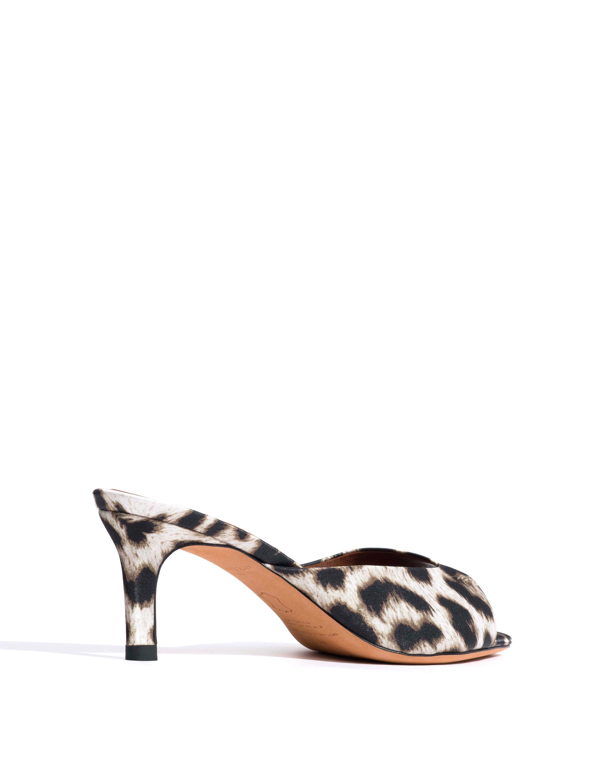 Mazy 55 Satin print Snow leopard - Anonymous Copenhagen Heels