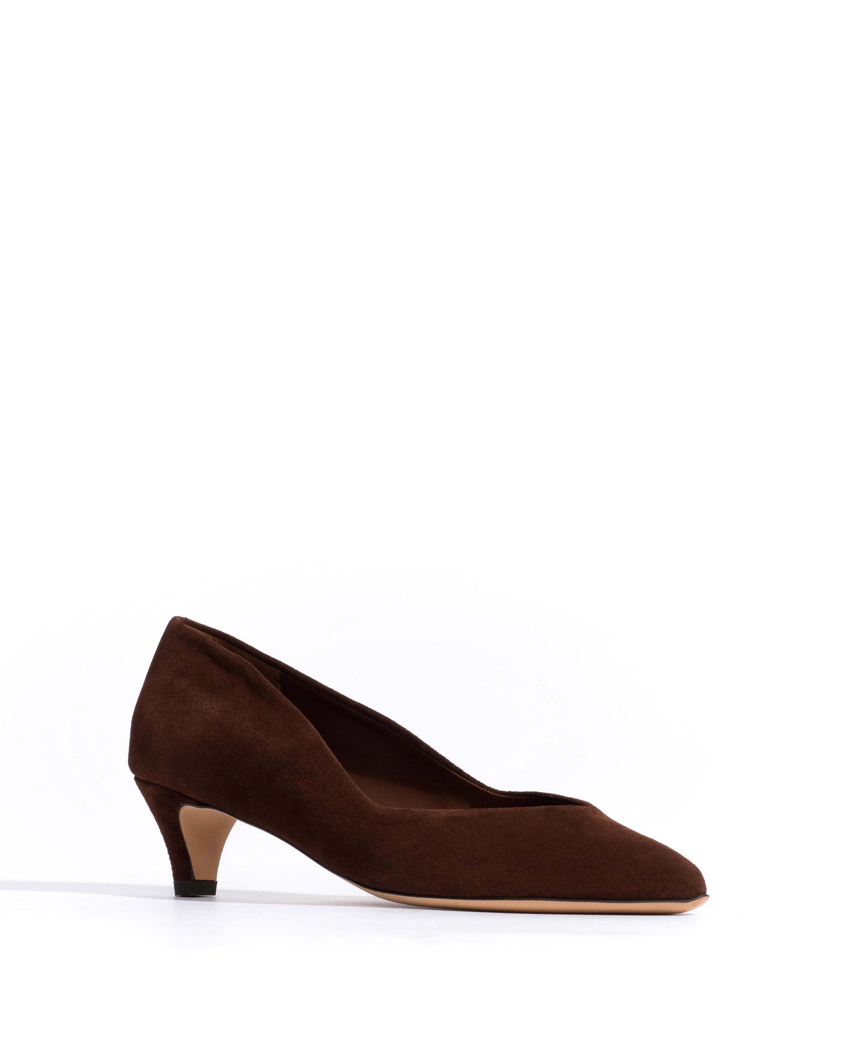 Trini 40 stiletto Calf suede Chocolate