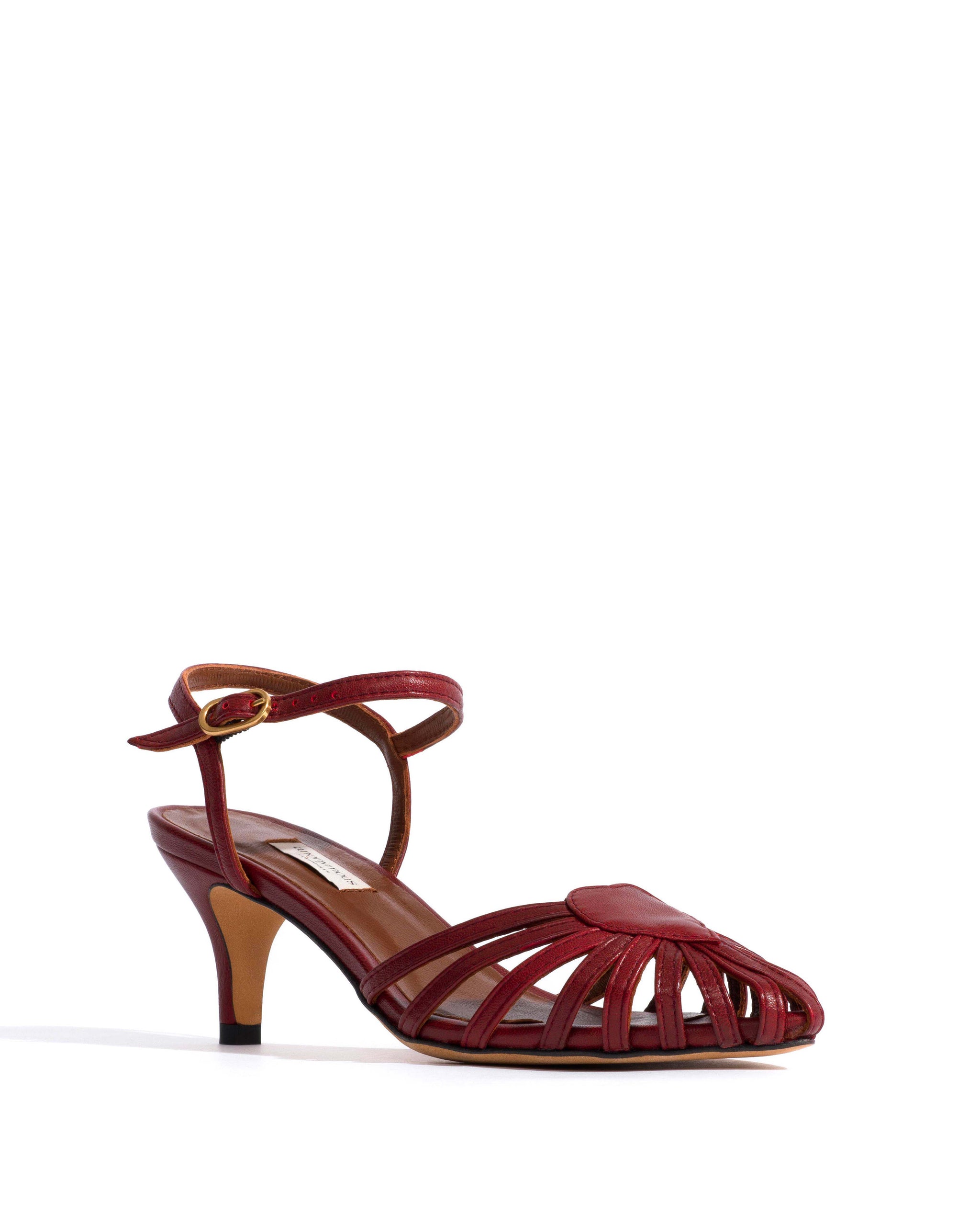 Keesha 55 Shiny lamb Pomegranate - Anonymous Copenhagen Heels