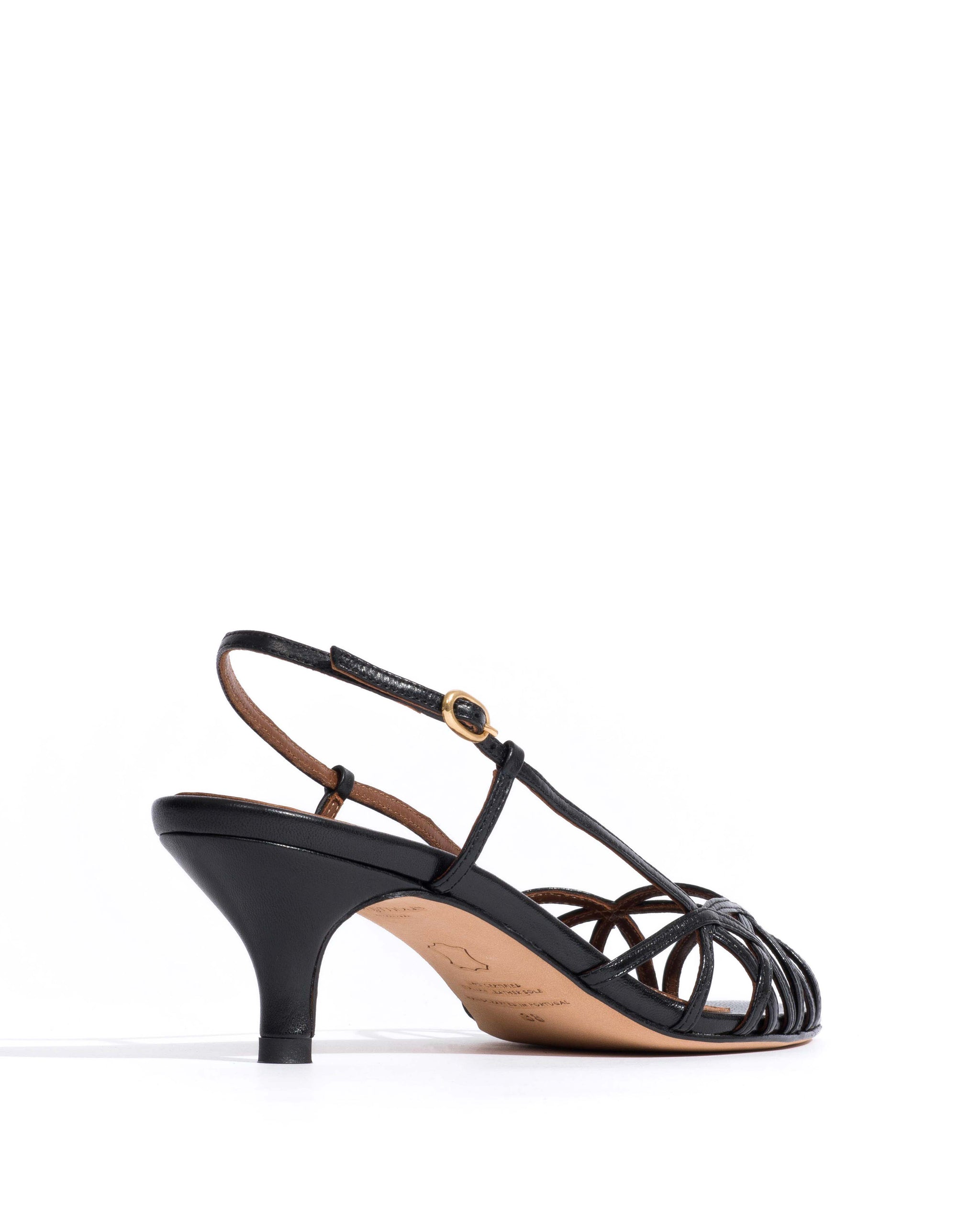 Scarlett 50 kitten Shiny lamb Black - Anonymous Copenhagen Heels