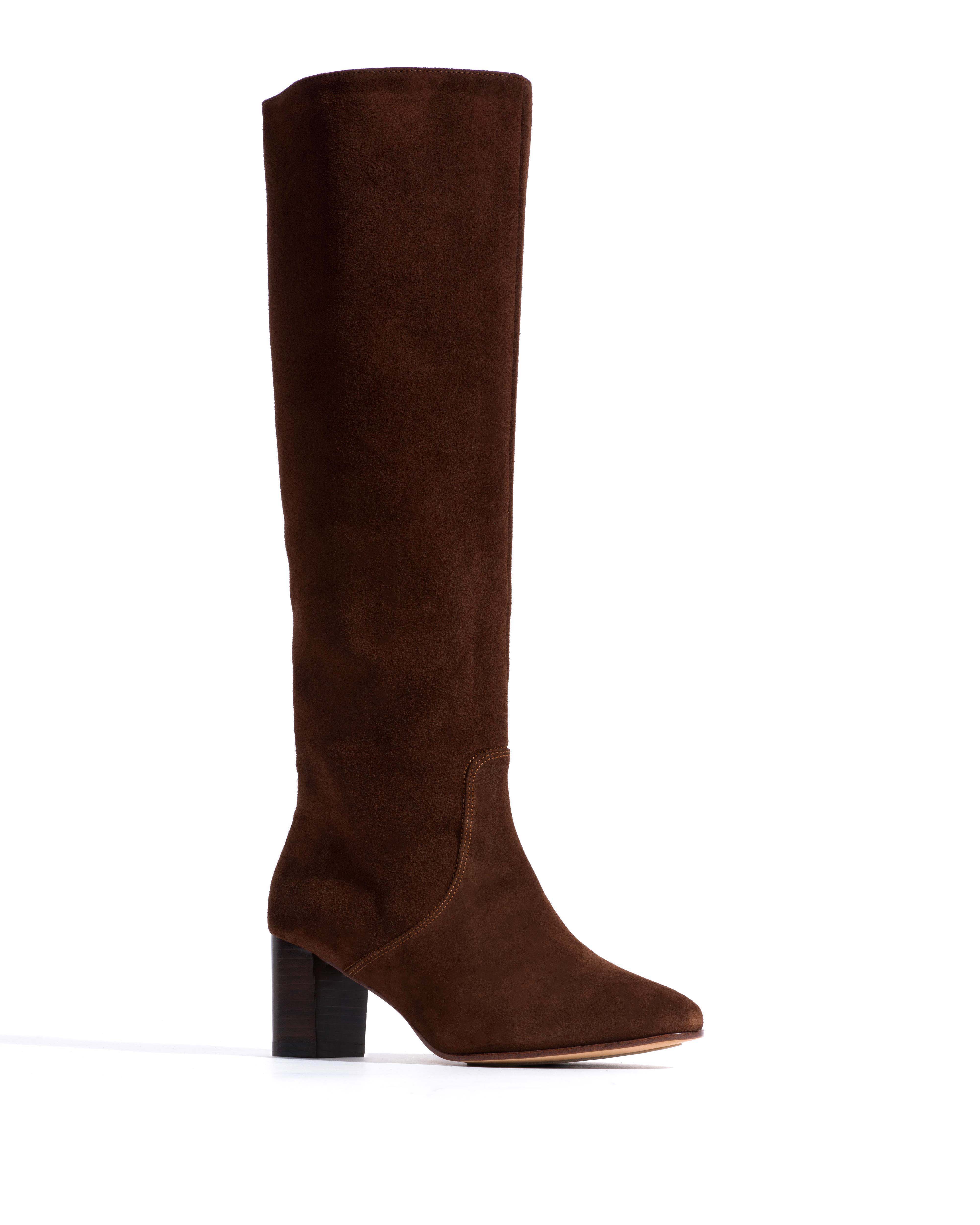 Henriette Calf suede Chocolate