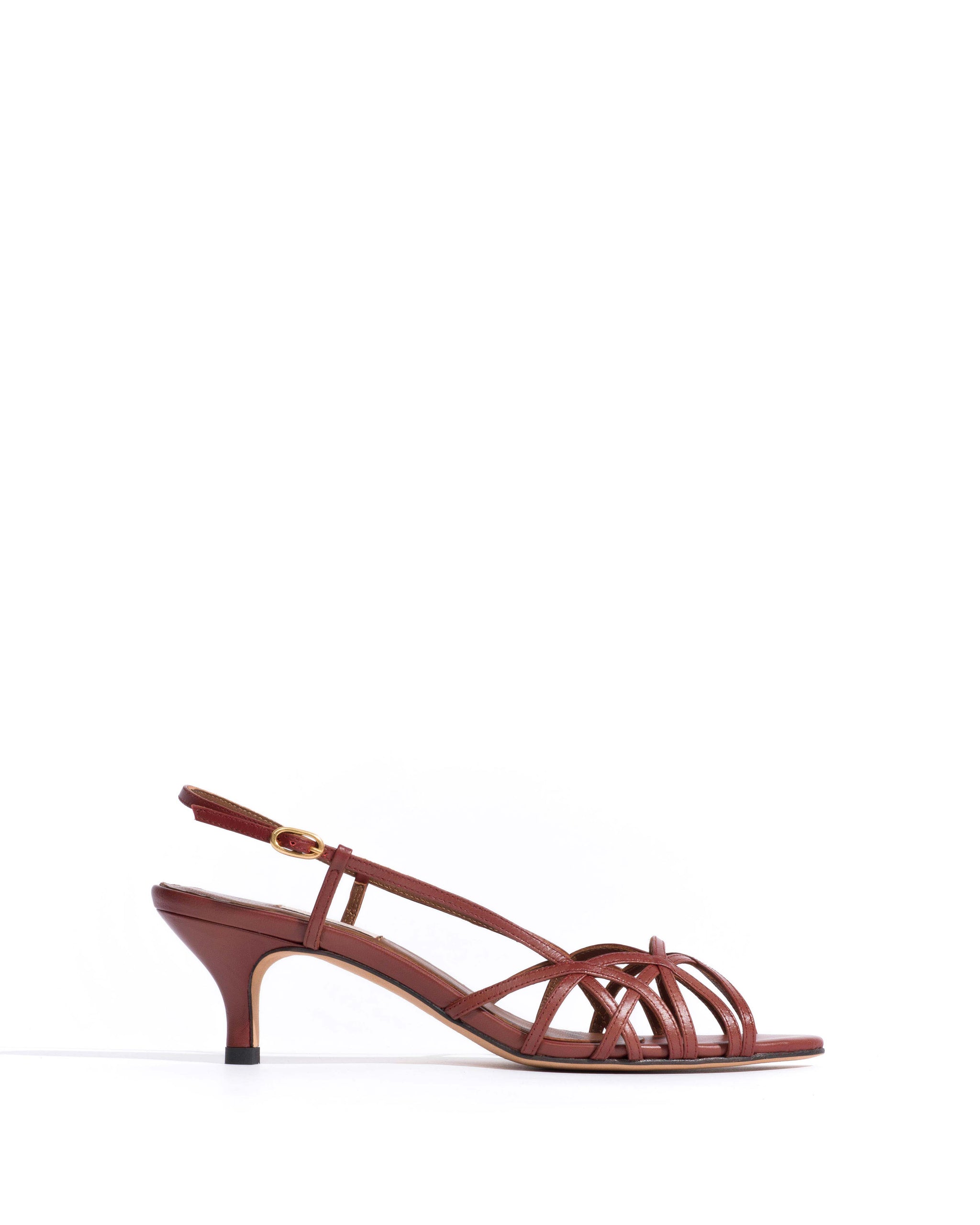 Scarlett 50 kitten Shiny lamb Terracotta - Anonymous Copenhagen Heels