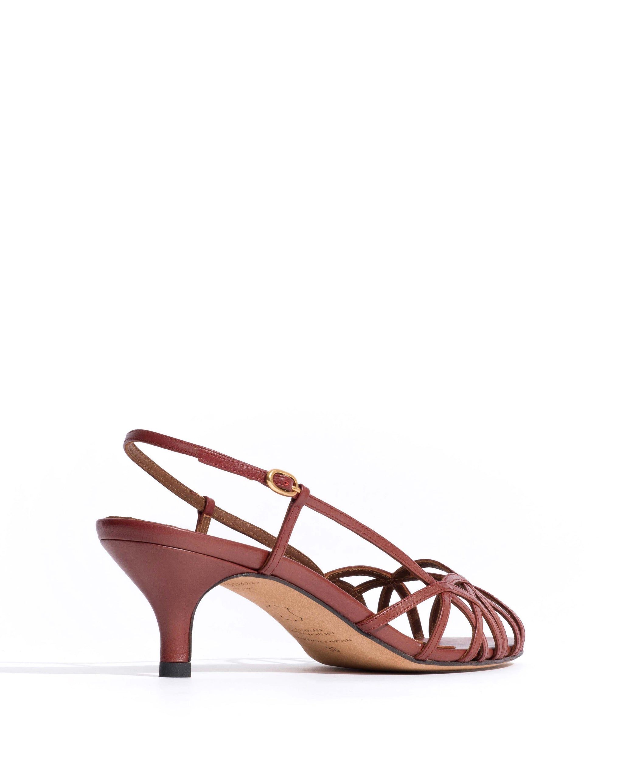Scarlett 50 kitten Shiny lamb Terracotta - Anonymous Copenhagen Heels