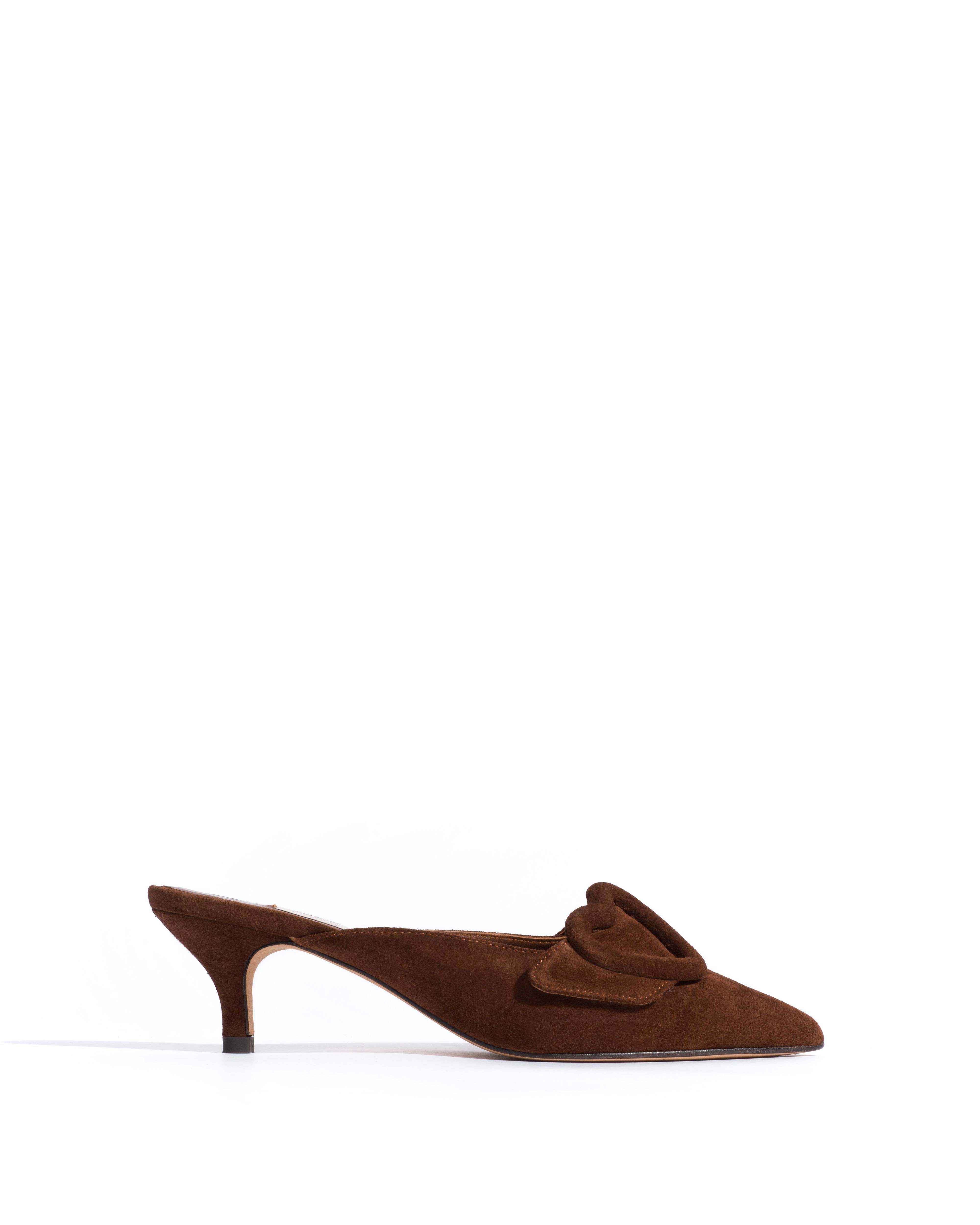 Shila 50 kitten Calf suede Chocolate