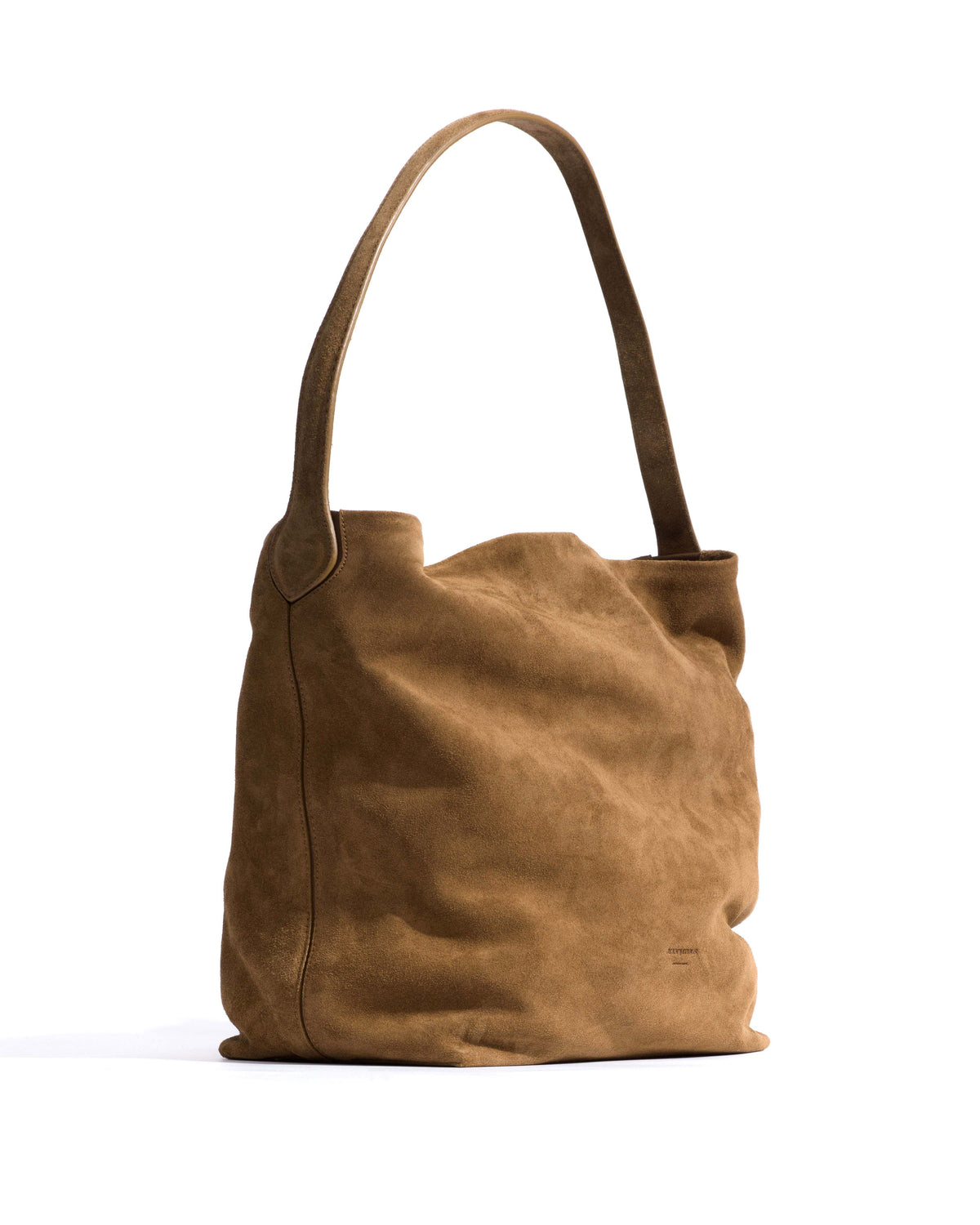 Versa slouchy everyday bag Calf suede Cinnamon