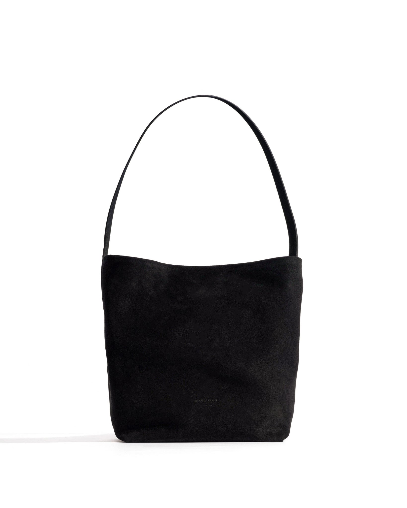 Versa slouchy petite bag Calf suede Black