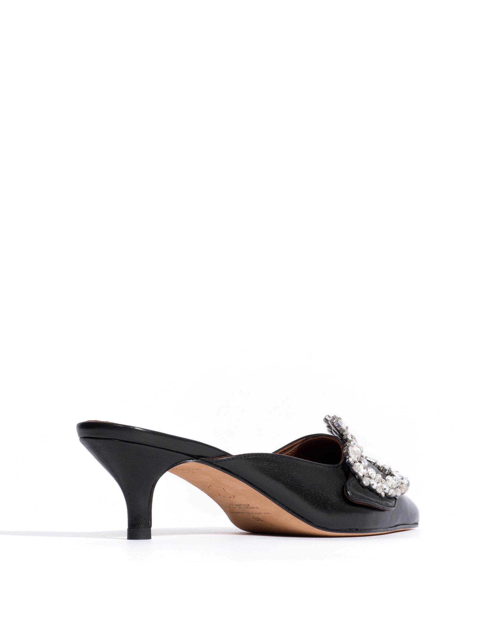 Shila 50 swarovski kitten Shiny lamb Black - Anonymous Copenhagen Heels