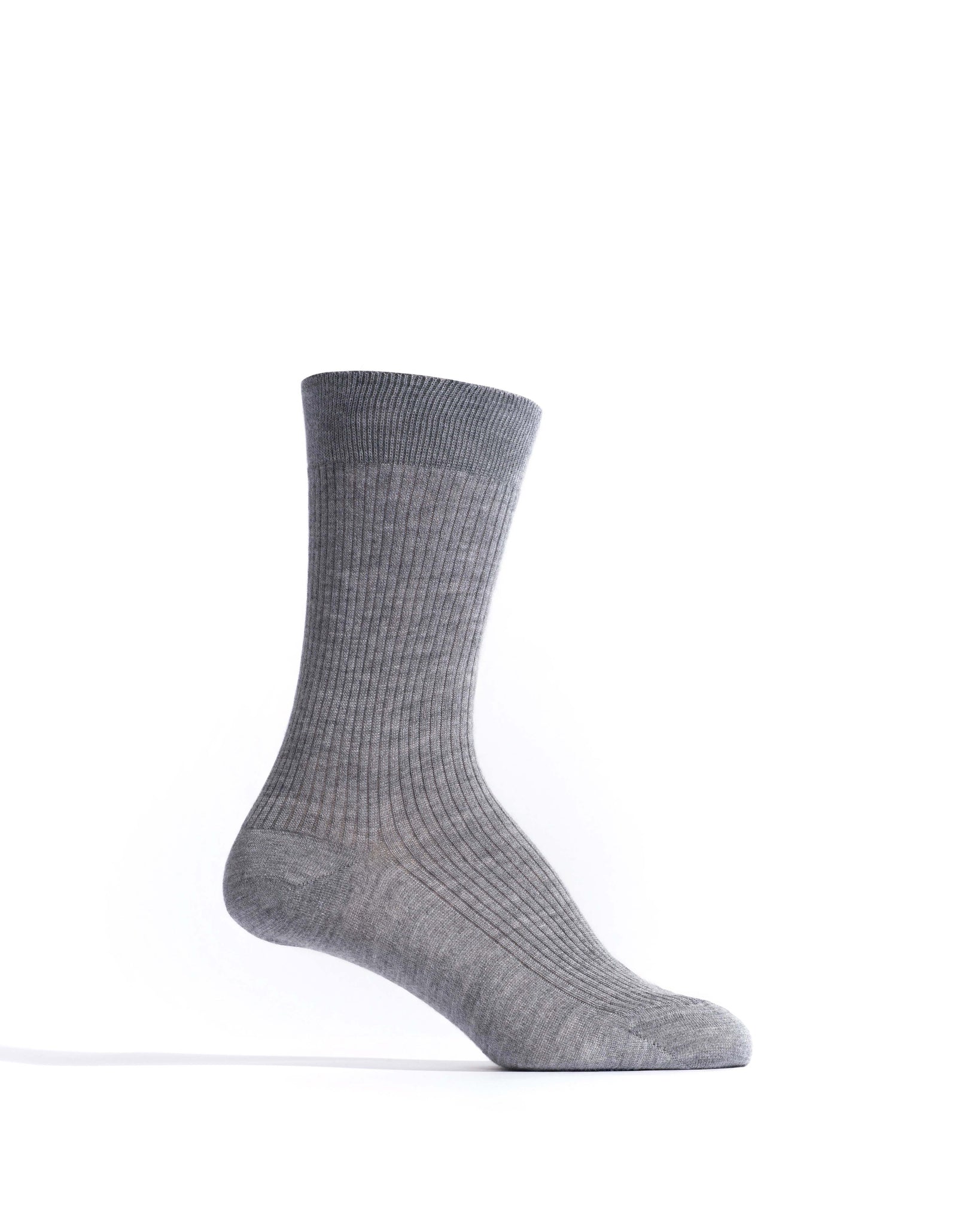 Ines silk cashmere socks 30% silk 70% cashmere Shark grey