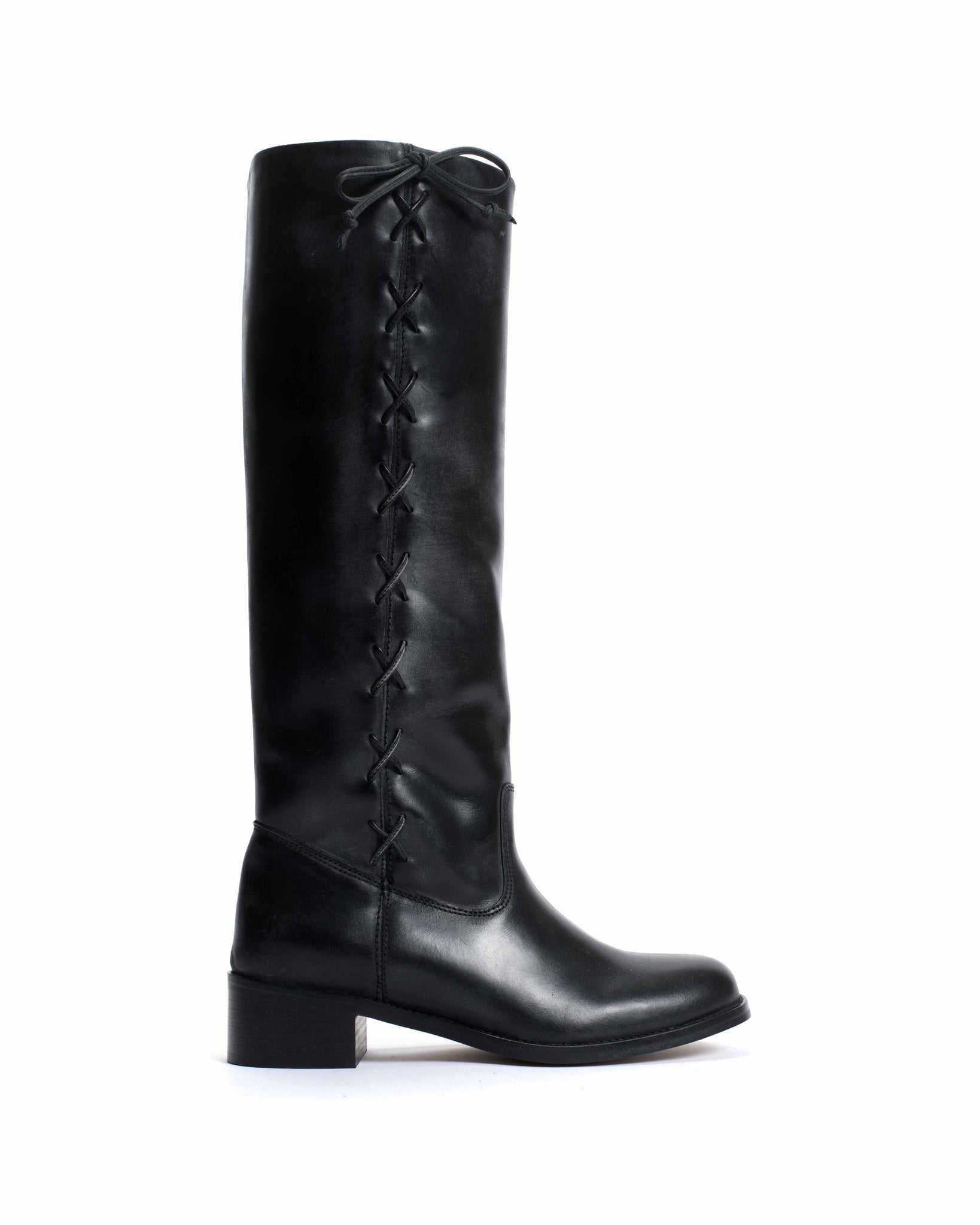 Dico Ann Side laces Escovado Black - Anonymous Copenhagen