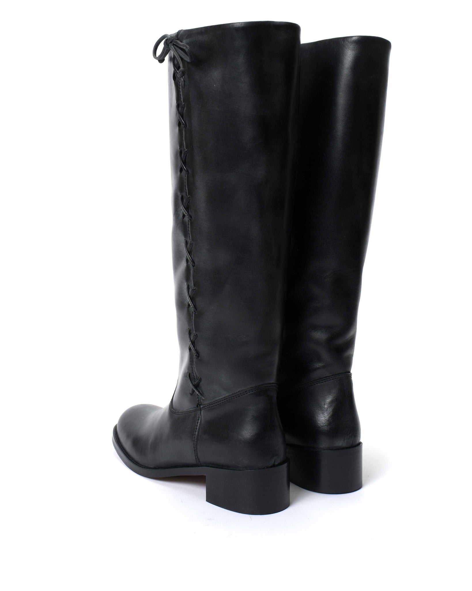 Dico Ann Side laces Escovado Black - Anonymous Copenhagen