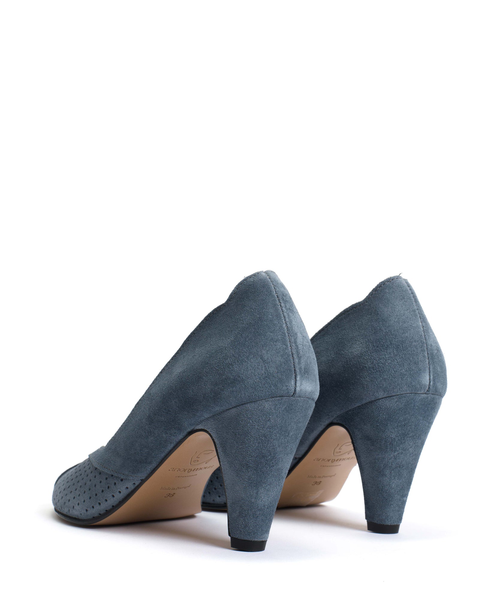 Alania Calf Suede Denim Blue - Anonymous Copenhagen