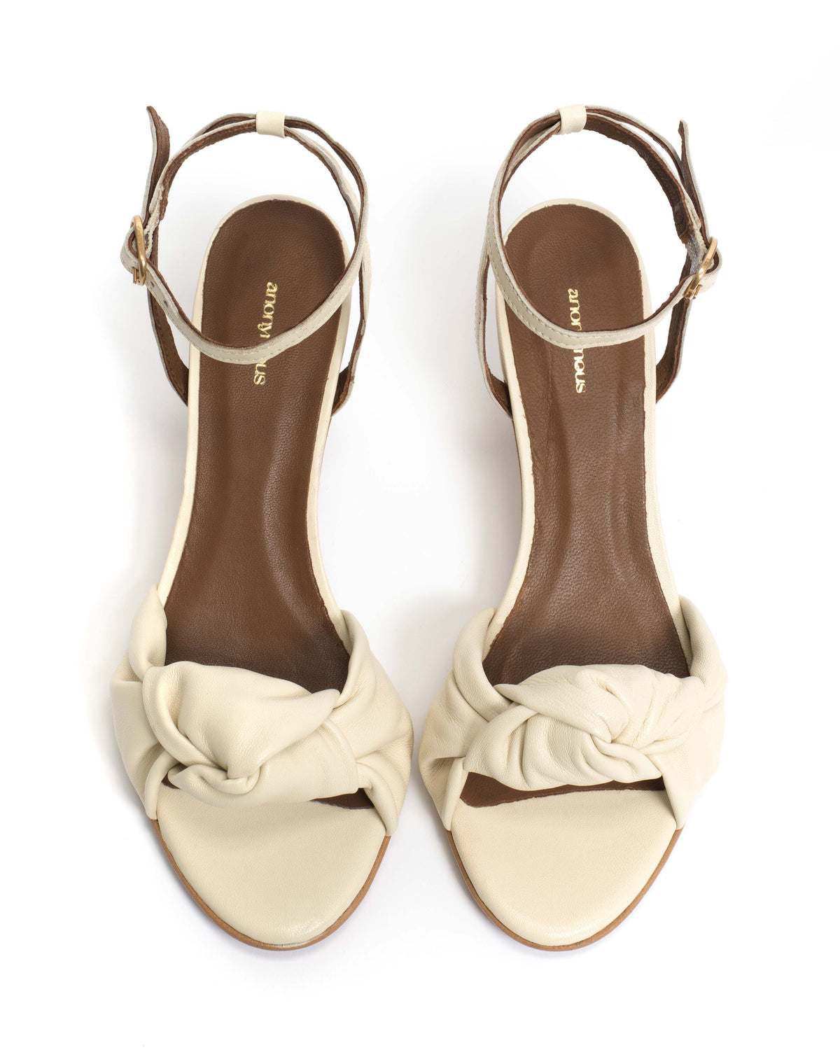 Aliza 50 stiletto Shiny lamb White sand