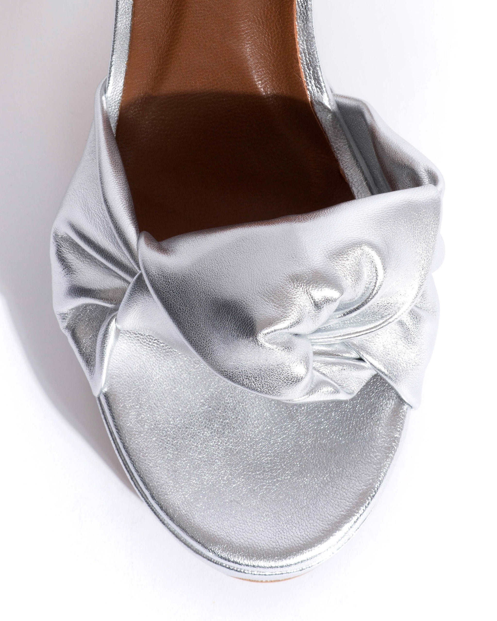 Aliza 85 platform Metallic goat Silver - 
