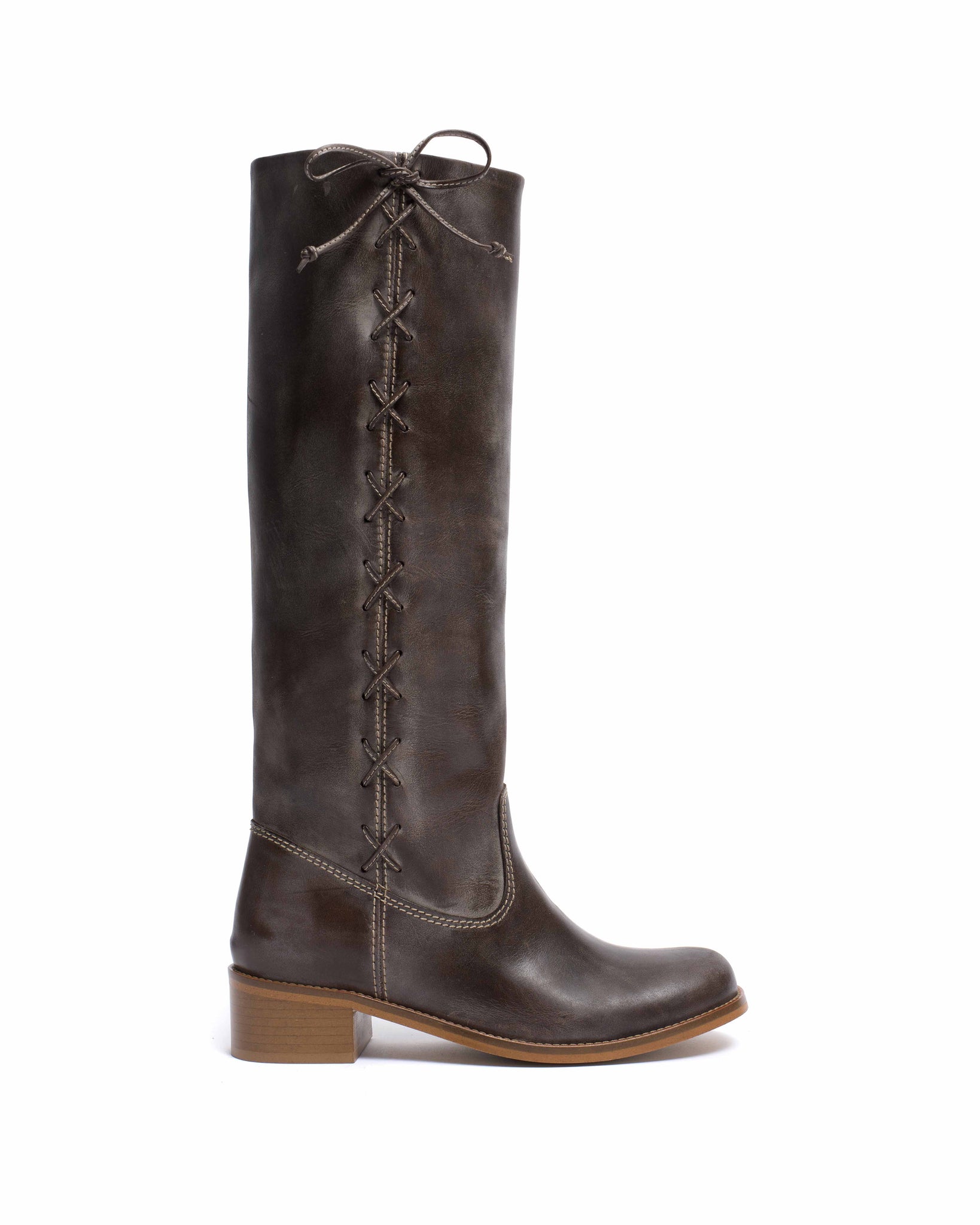 Dico Ann Side laces Escovado Dark brown - Anonymous Copenhagen