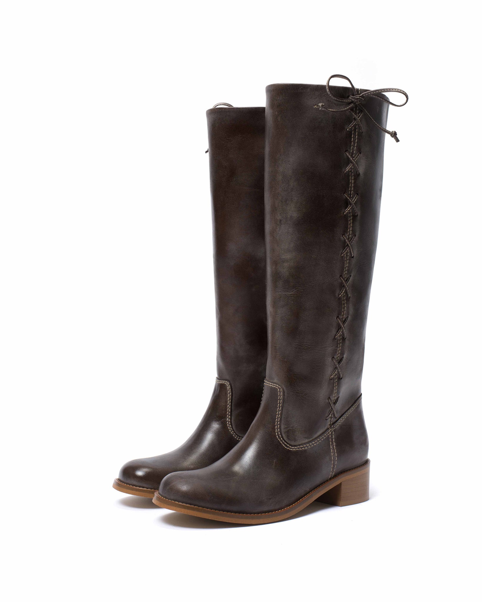 Dico Ann Side laces Escovado Dark brown - Anonymous Copenhagen