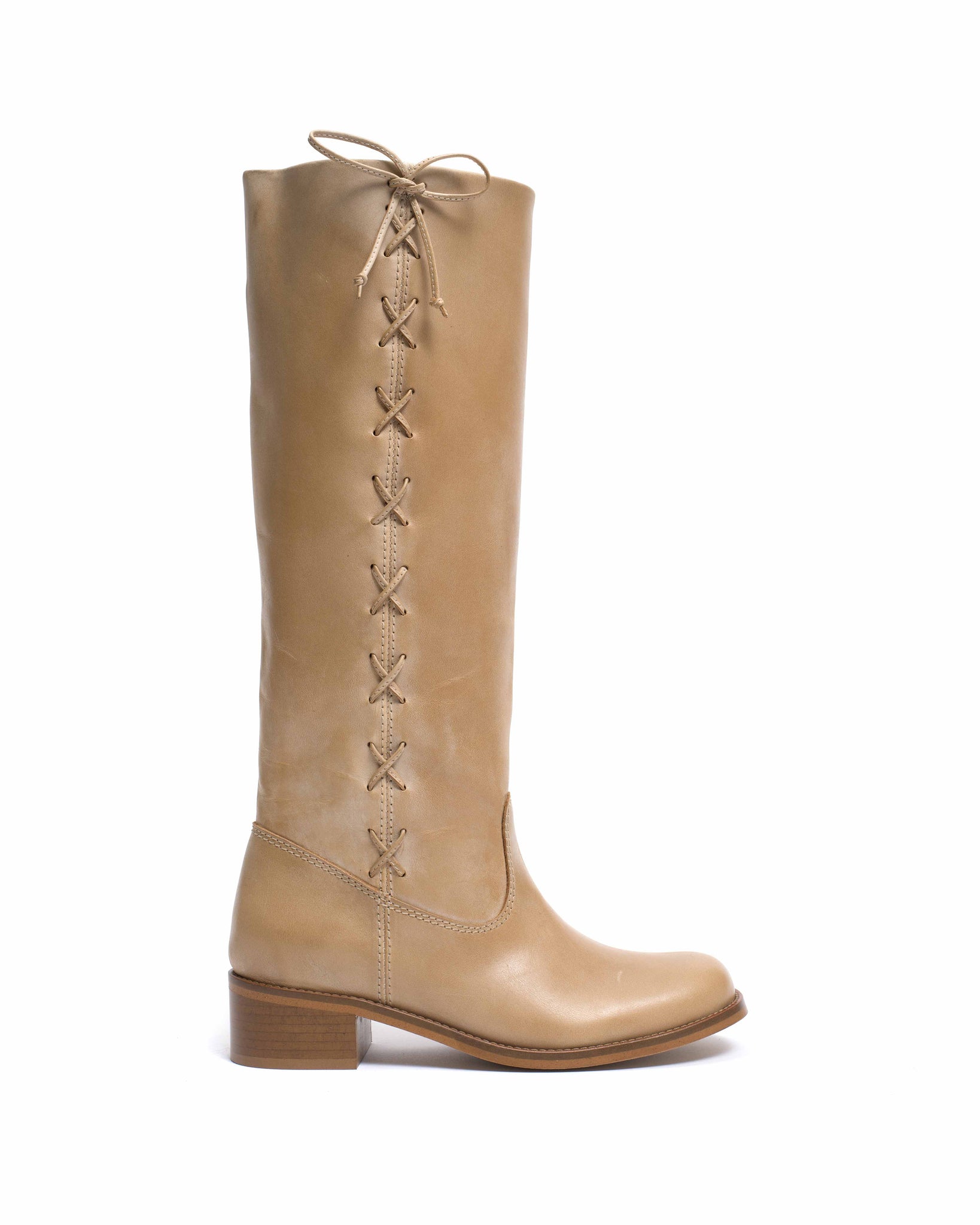 Dico Ann Side laces Escovado Light tan - Anonymous Copenhagen