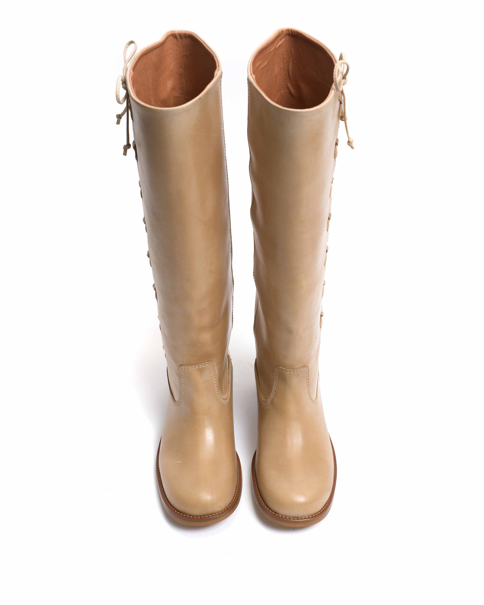 Dico Ann Side laces Escovado Light tan - Anonymous Copenhagen