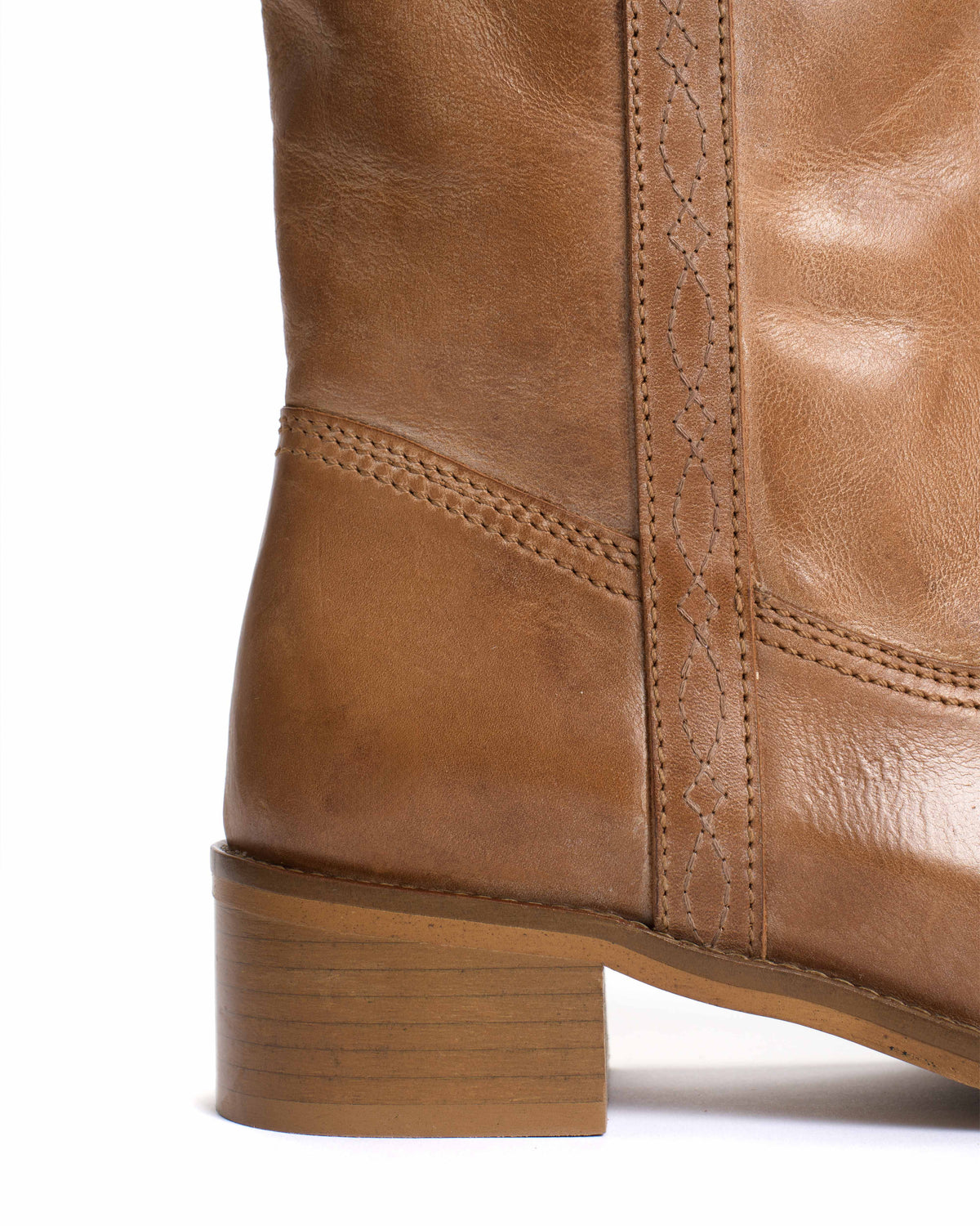Dico Ann Western stitch Escovado Dark tan