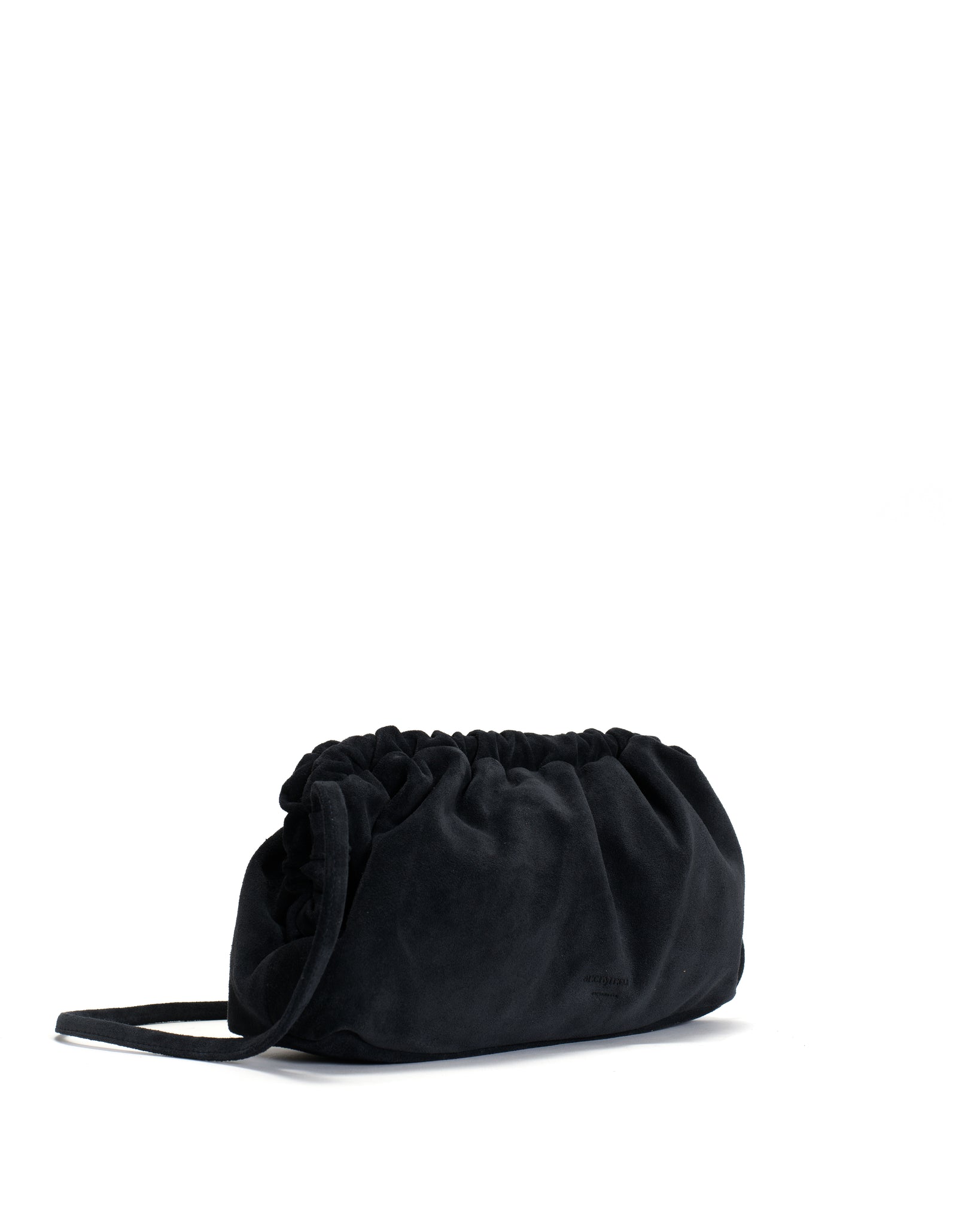 Hally grand cloud bag Calf suede Dark blue - Anonymous Copenhagen