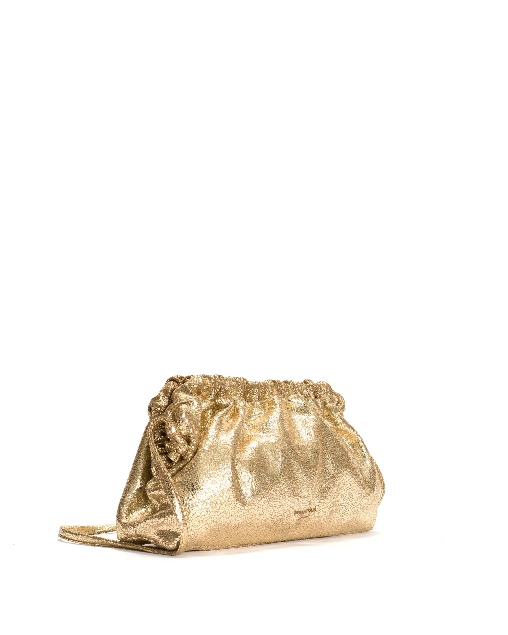 Hally grand cloud bag Crackled metallic goat Gold - Anonymous Copenhagen