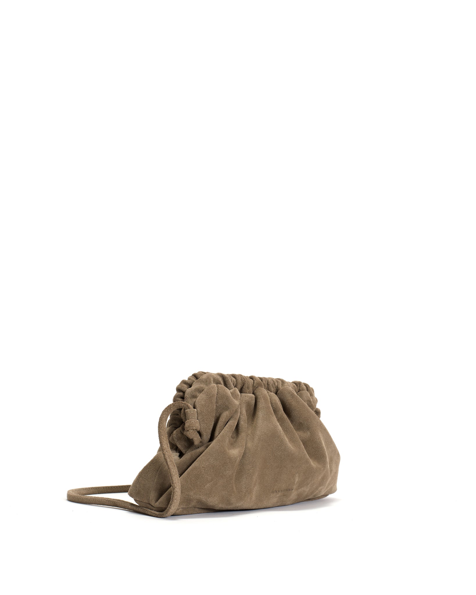 Hally petite cloud bag Calf suede Mushroom - Anonymous Copenhagen