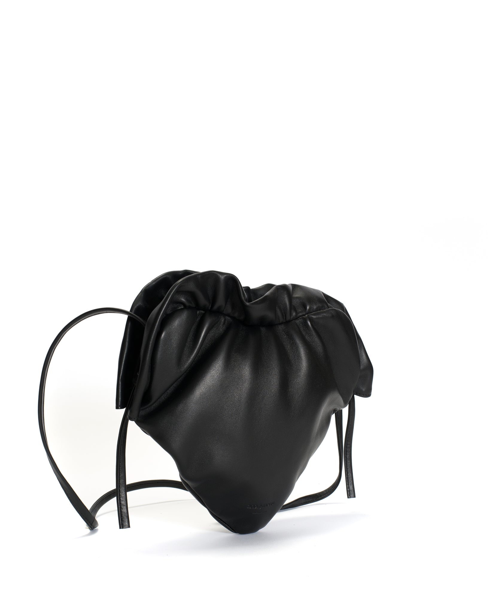 Zally heart bag Shiny lamb Black - Anonymous Copenhagen