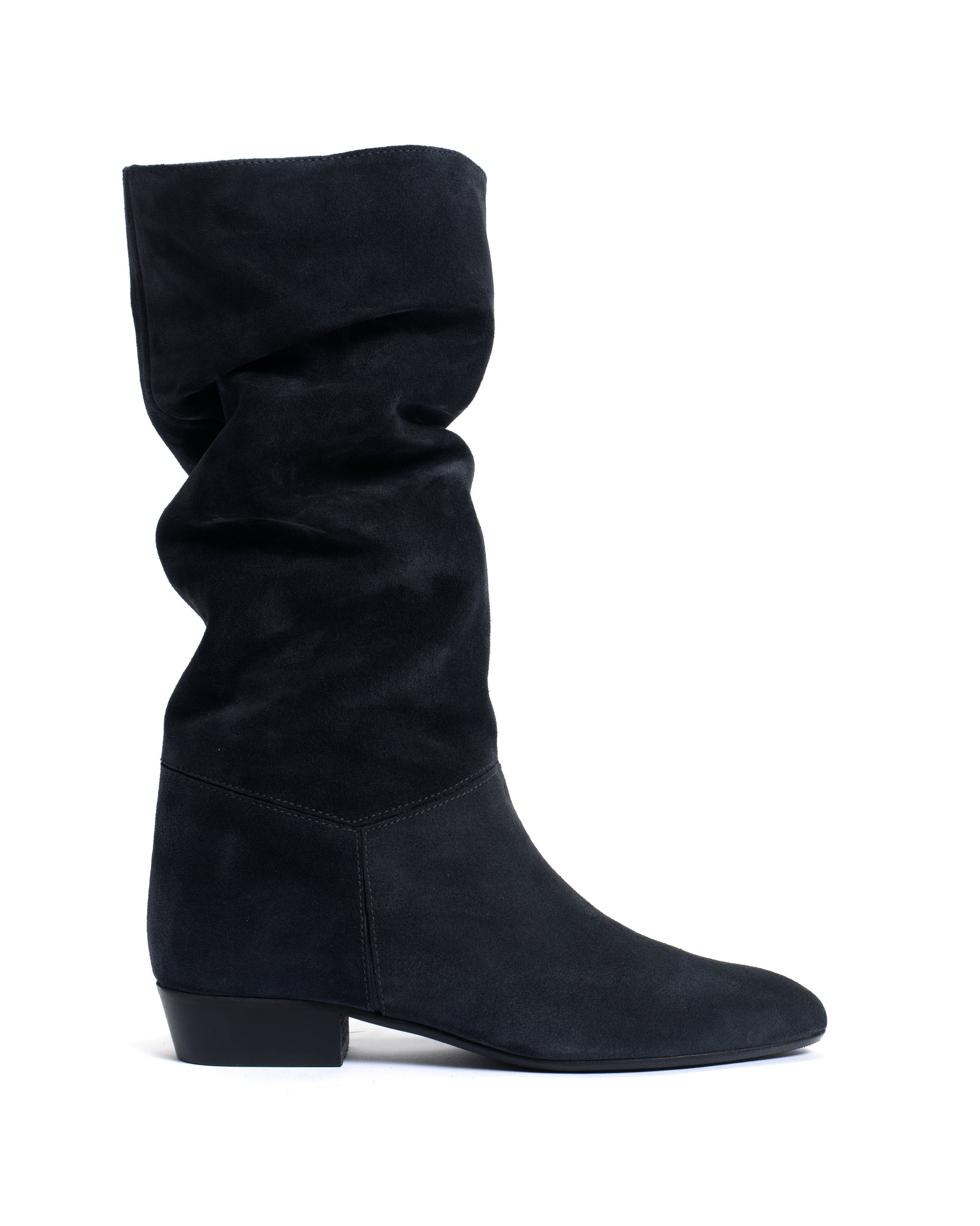 Jasmina 20 Calf suede & sleek leather Dark blue - Anonymous Copenhagen