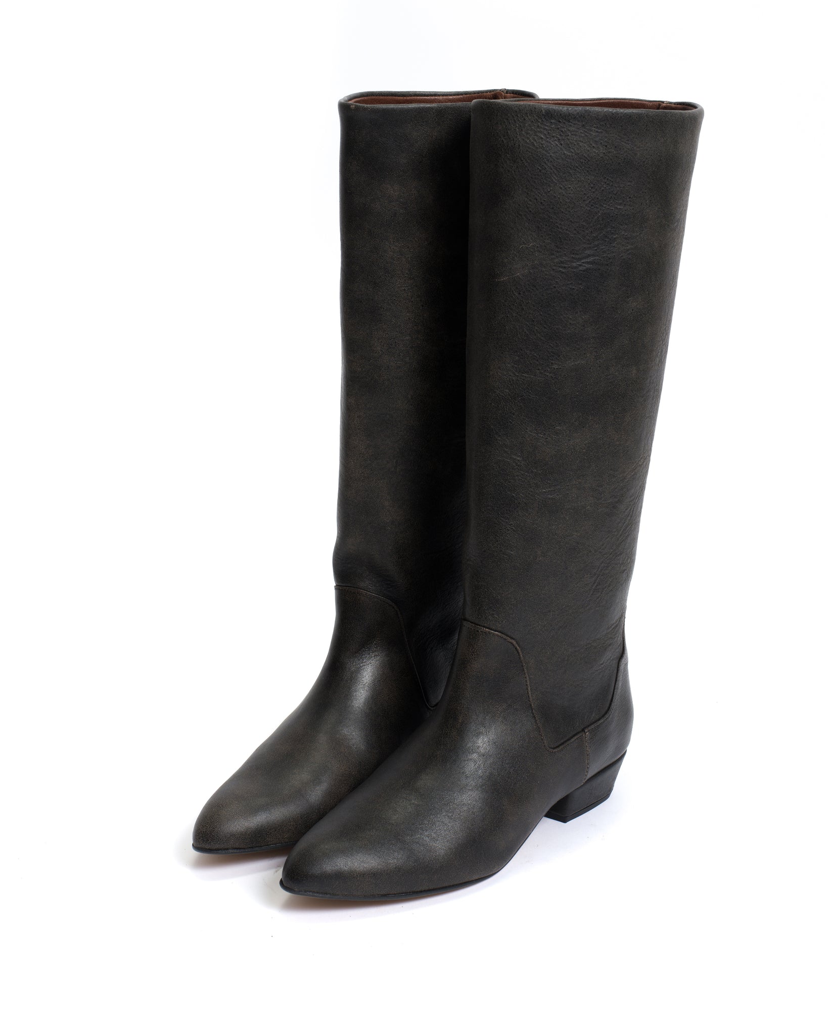 Valle 20 Distressed vegetable tanned calf Off black - Anonymous Copenhagen
