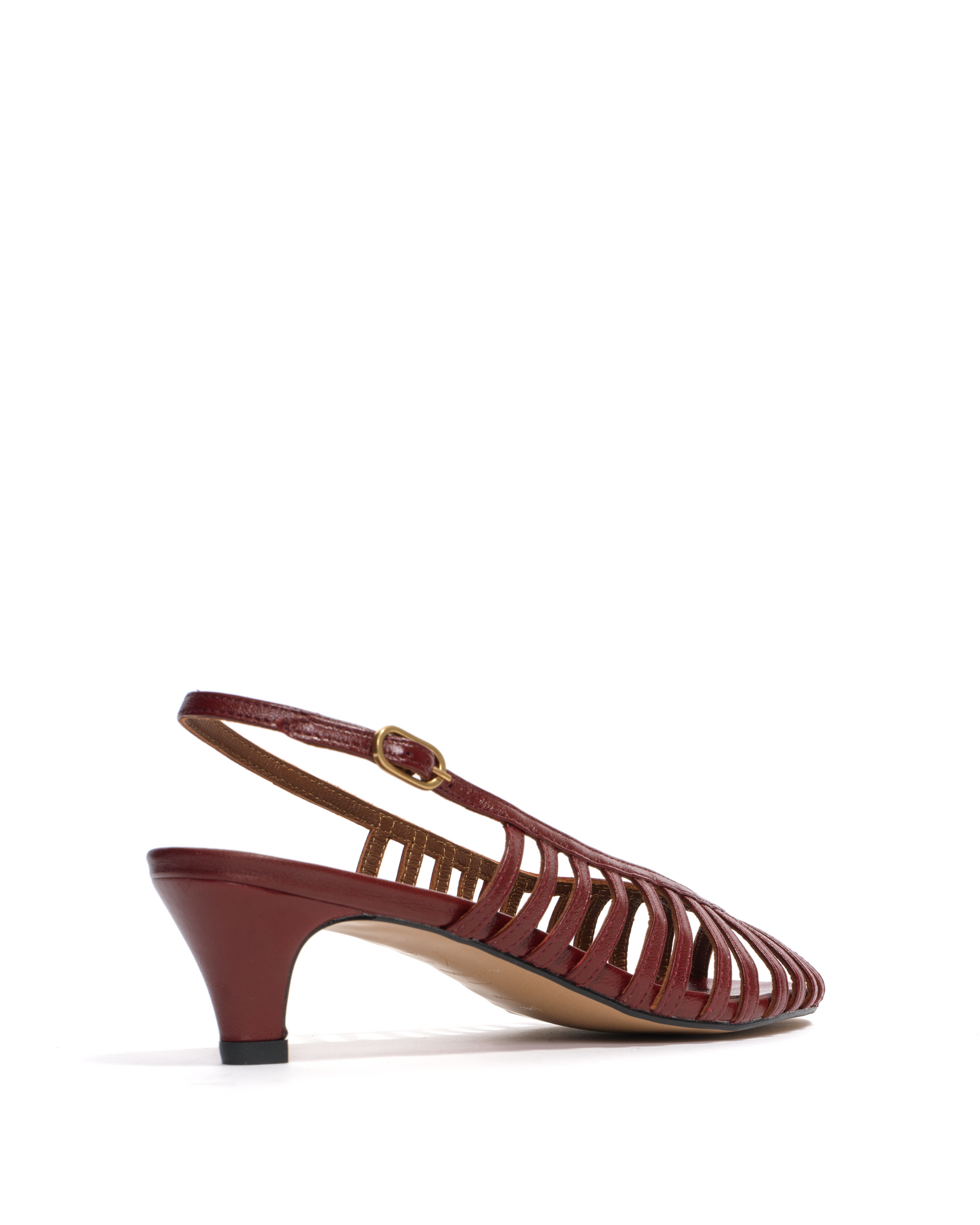 Carminho 40 stiletto Shiny lamb Pomegranate - Anonymous Copenhagen