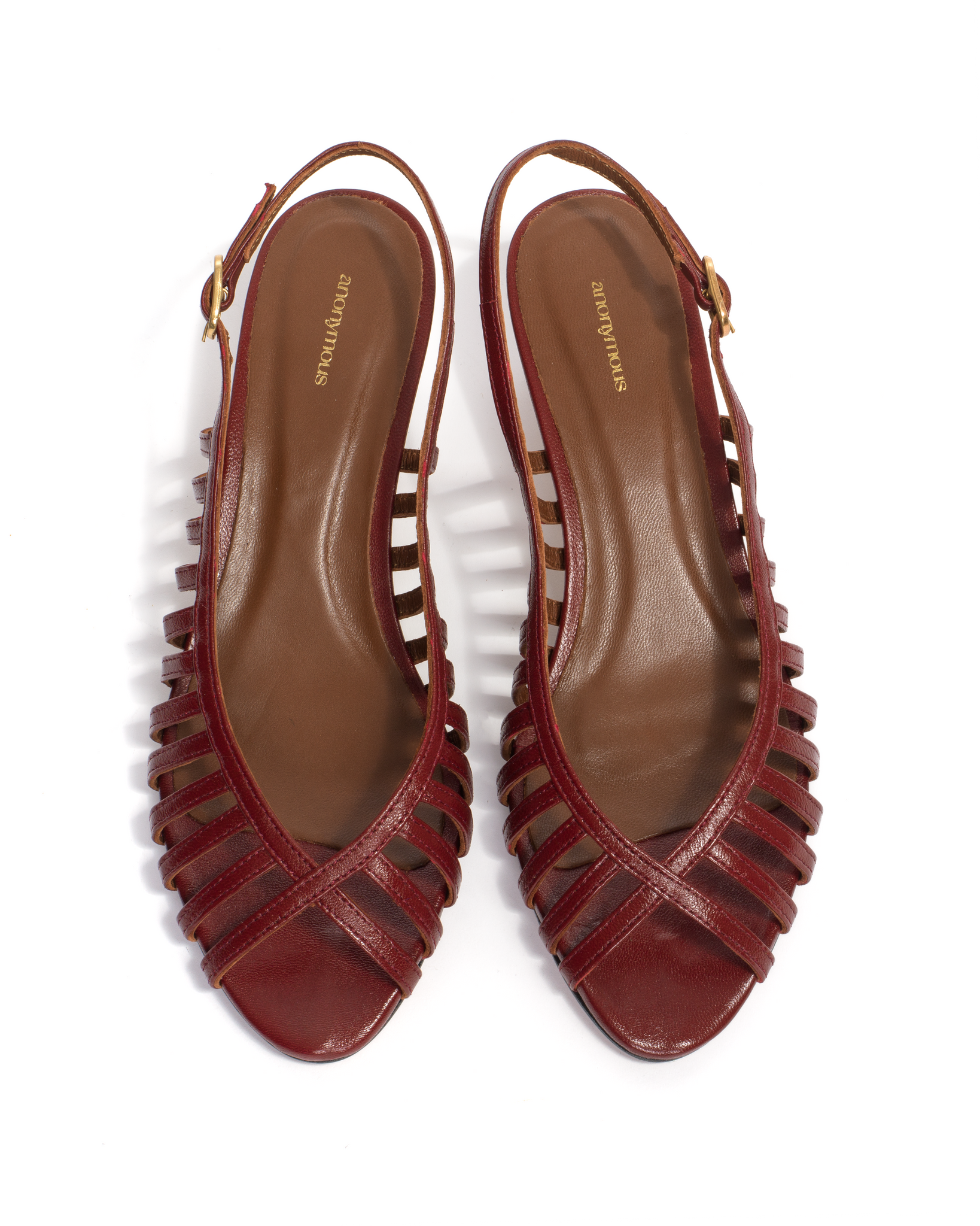 Carminho 40 stiletto Shiny lamb Pomegranate - Anonymous Copenhagen
