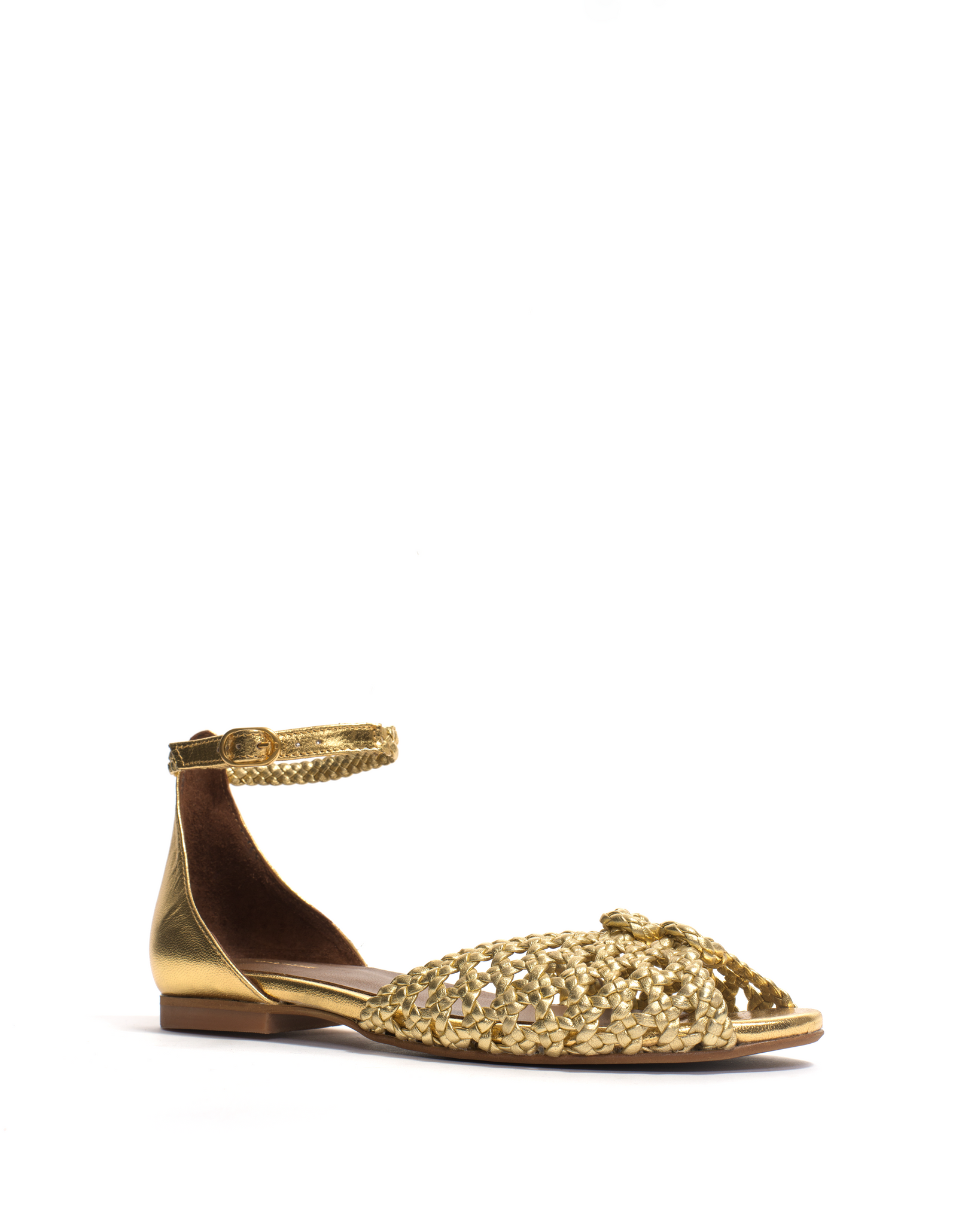 Lucy 10 Hand-braided leather Gold - Anonymous Copenhagen