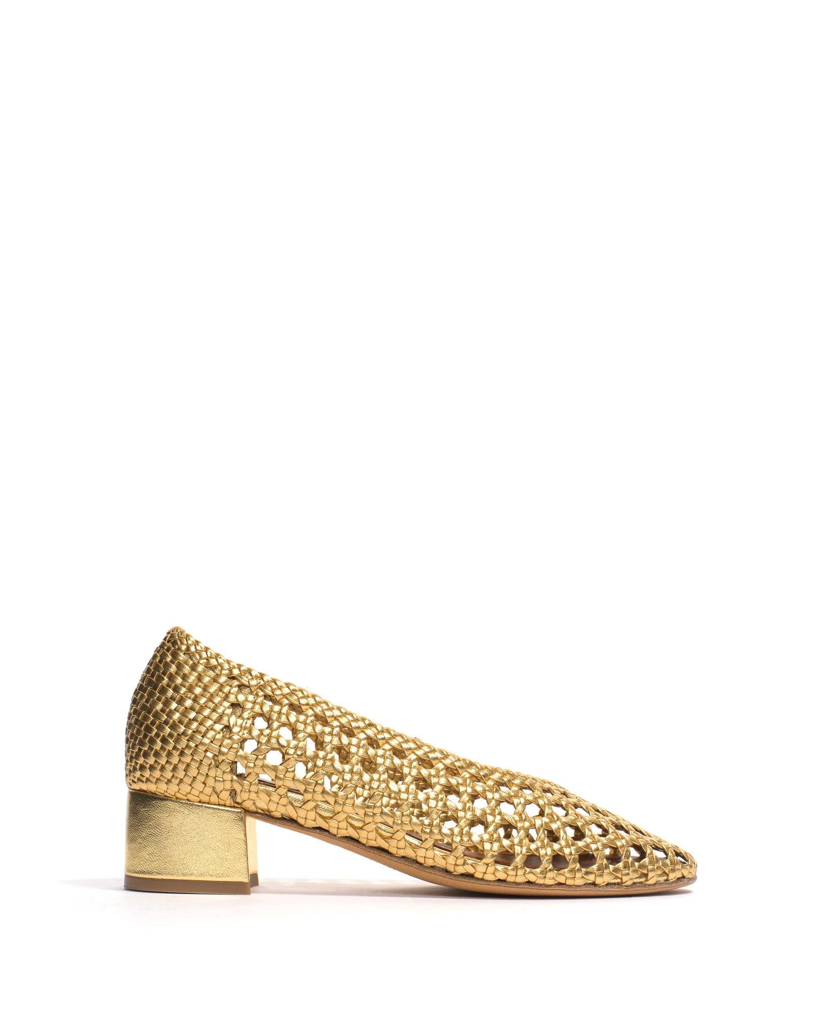 Sessi 40 Hand-braided leather Gold - Anonymous Copenhagen