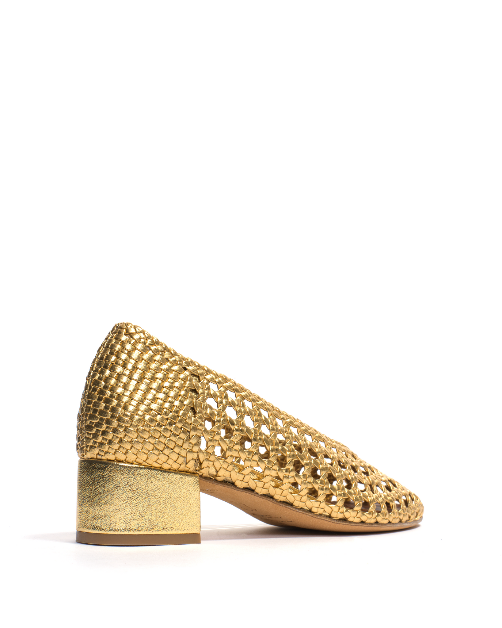 Sessi 40 Hand-braided leather Gold - Anonymous Copenhagen