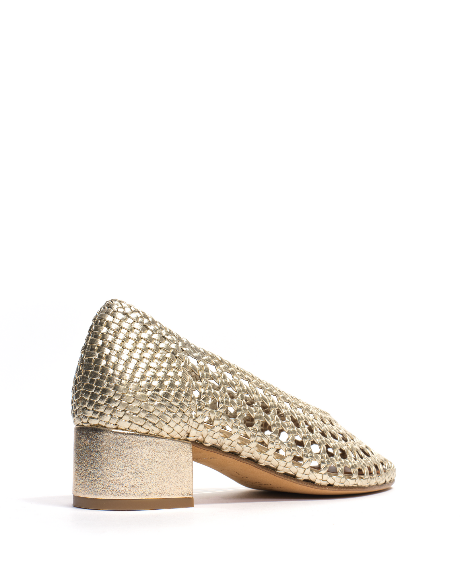 Sessi 40 Hand-braided leather Champagne - Anonymous Copenhagen