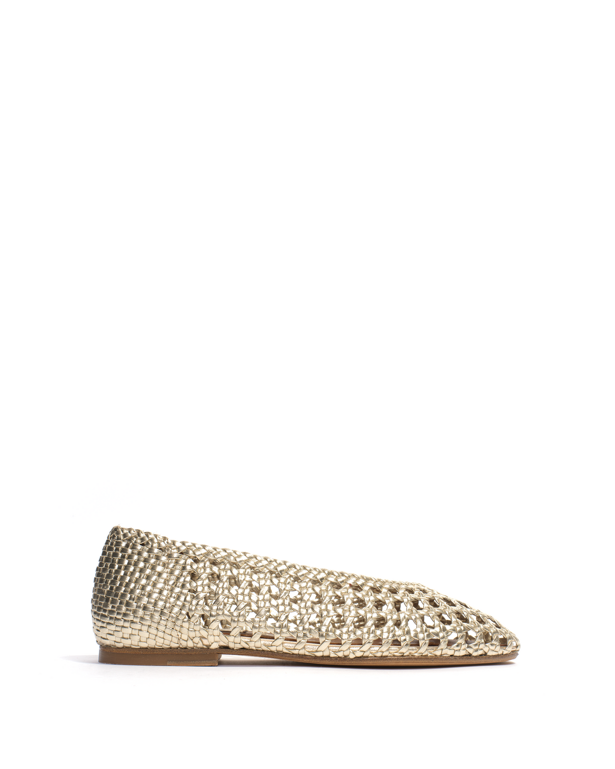 Sessi 10 hand-braided Hand-braided leather Champagne