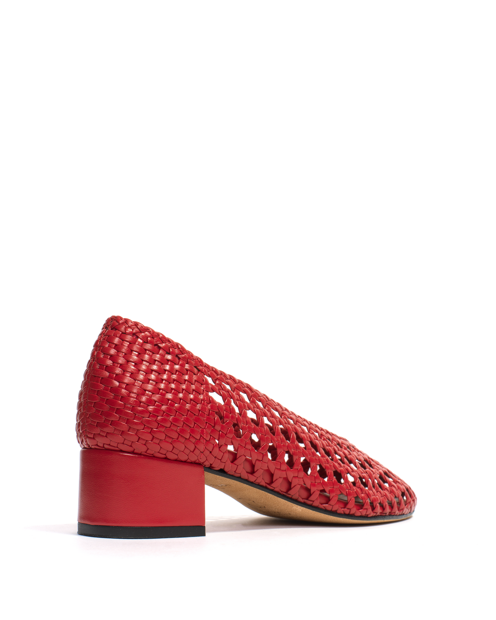 Sessi 40 Hand-braided leather Ruby red - Anonymous Copenhagen