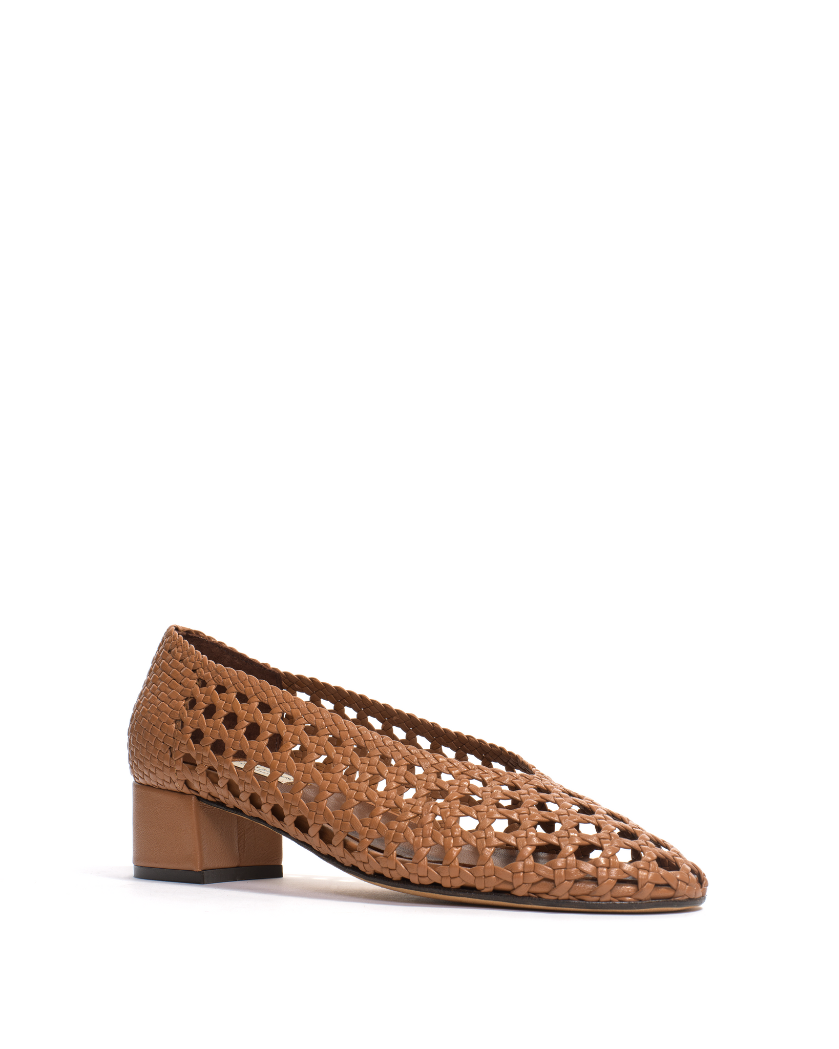 Sessi 40 Hand-braided leather Caramel - Anonymous Copenhagen