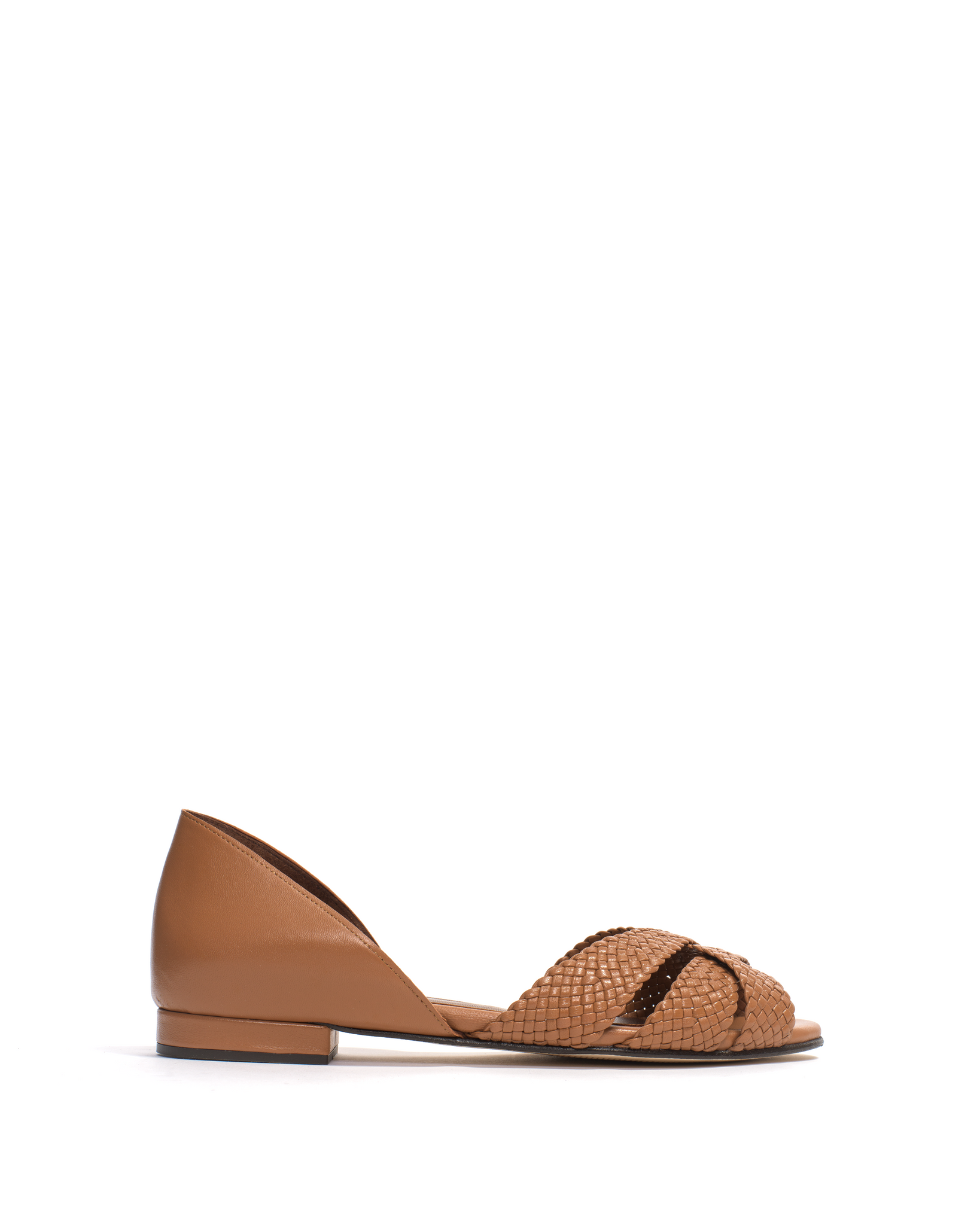 Sanni 20 hand-braided Hand-braided leather Caramel - Anonymous Copenhagen