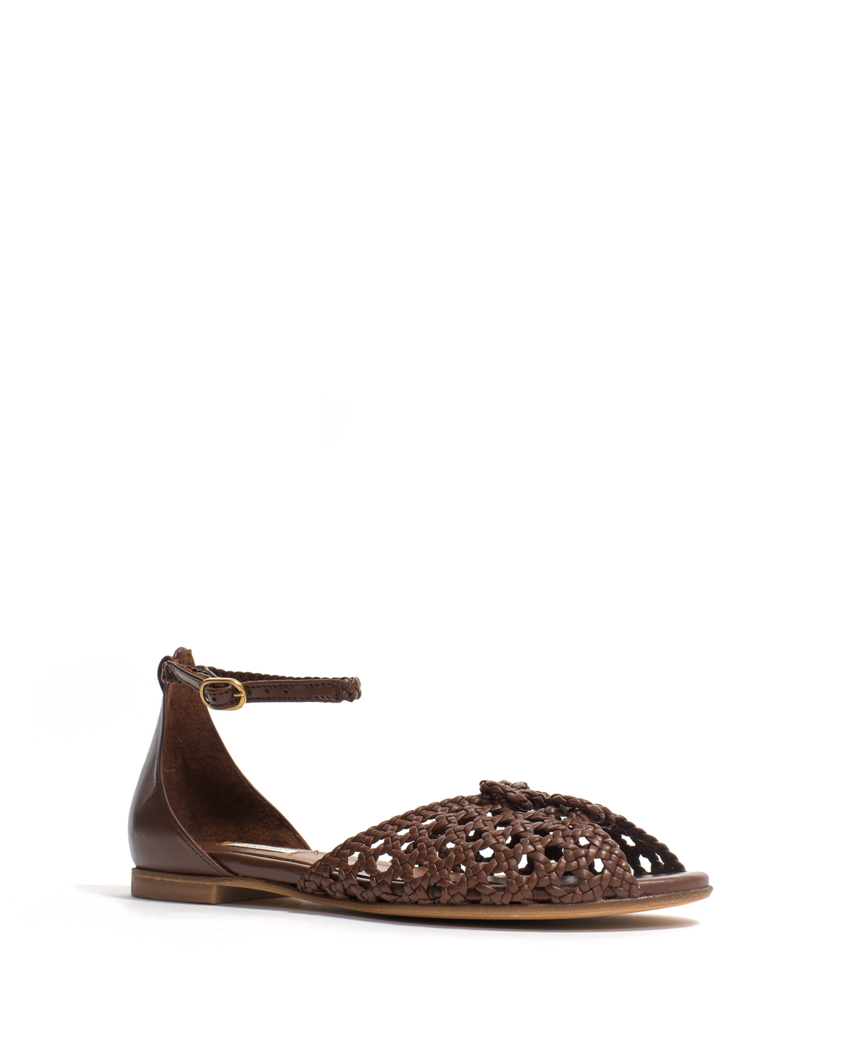 Lucy 10 hand-braided Hand-braided leather Chocolate